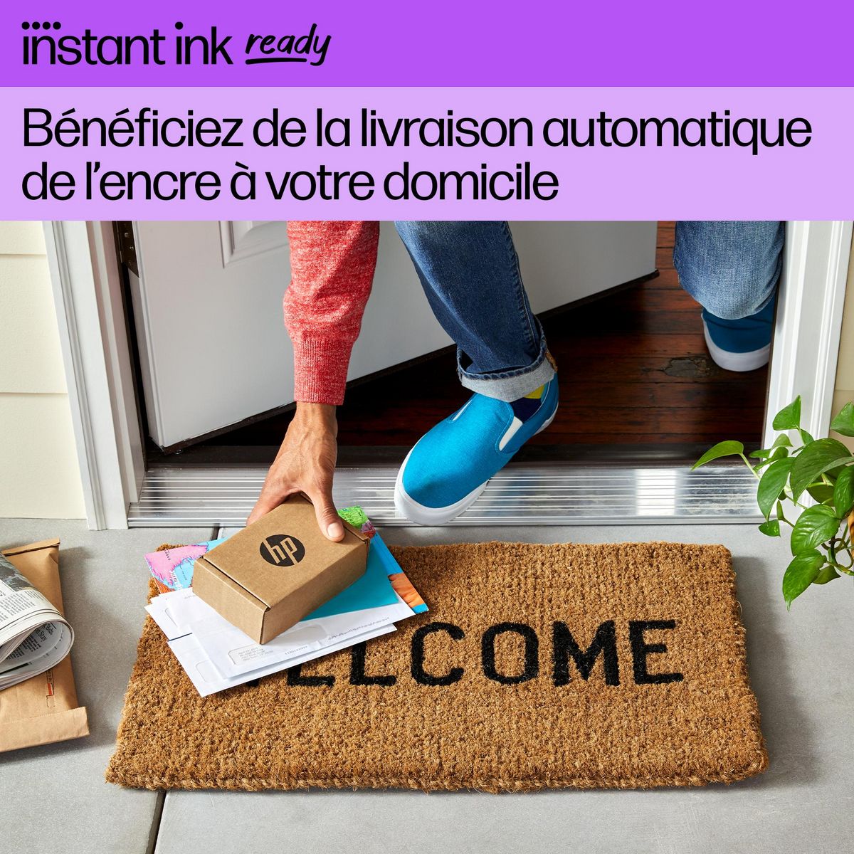 HP Imprimante ENVY 7221E - 3 mois d' Instant ink inclus avec HP+ - Blanc et Gris