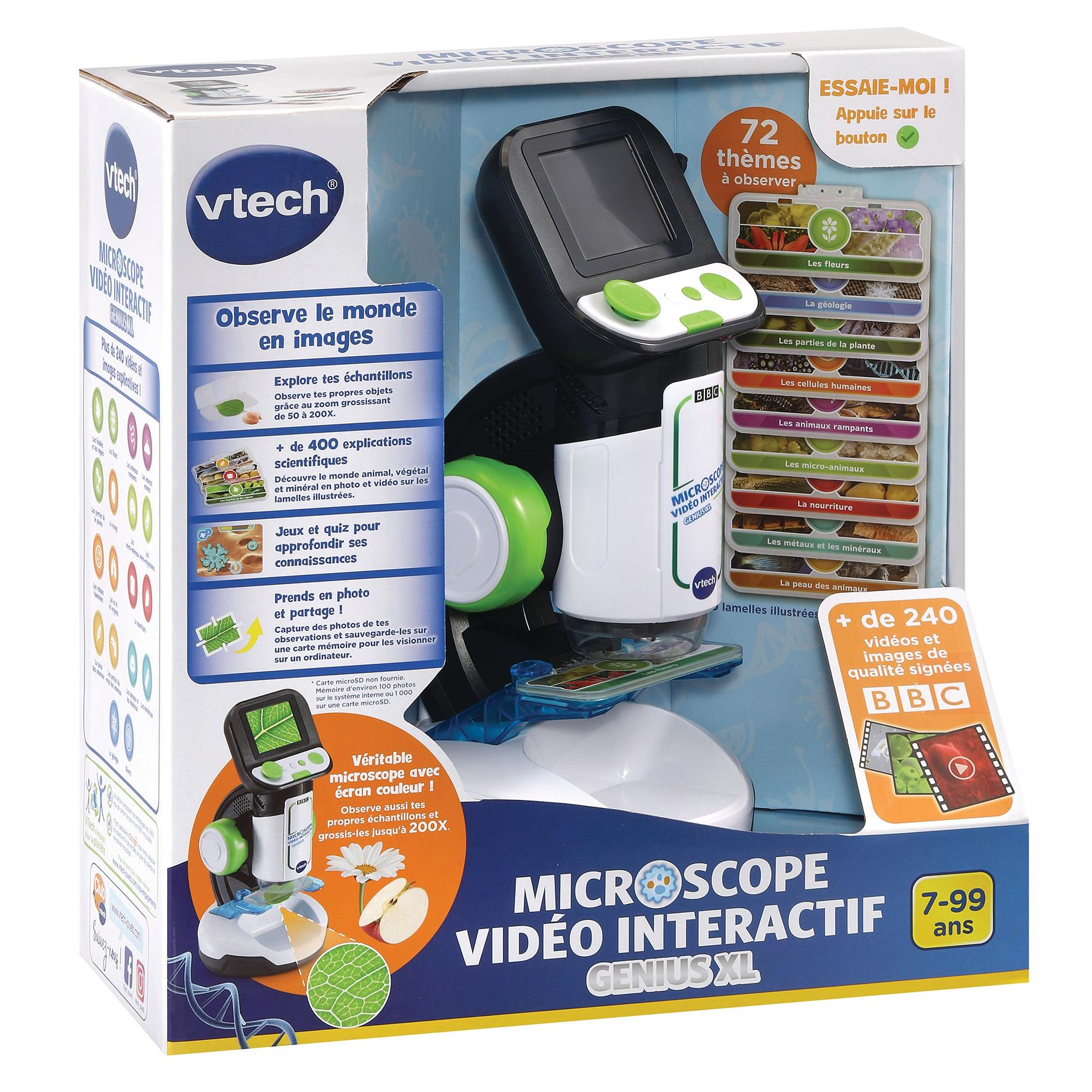 Voir la diapositive 2 : VTECH Microscope Vidéo Interactif Genius XL