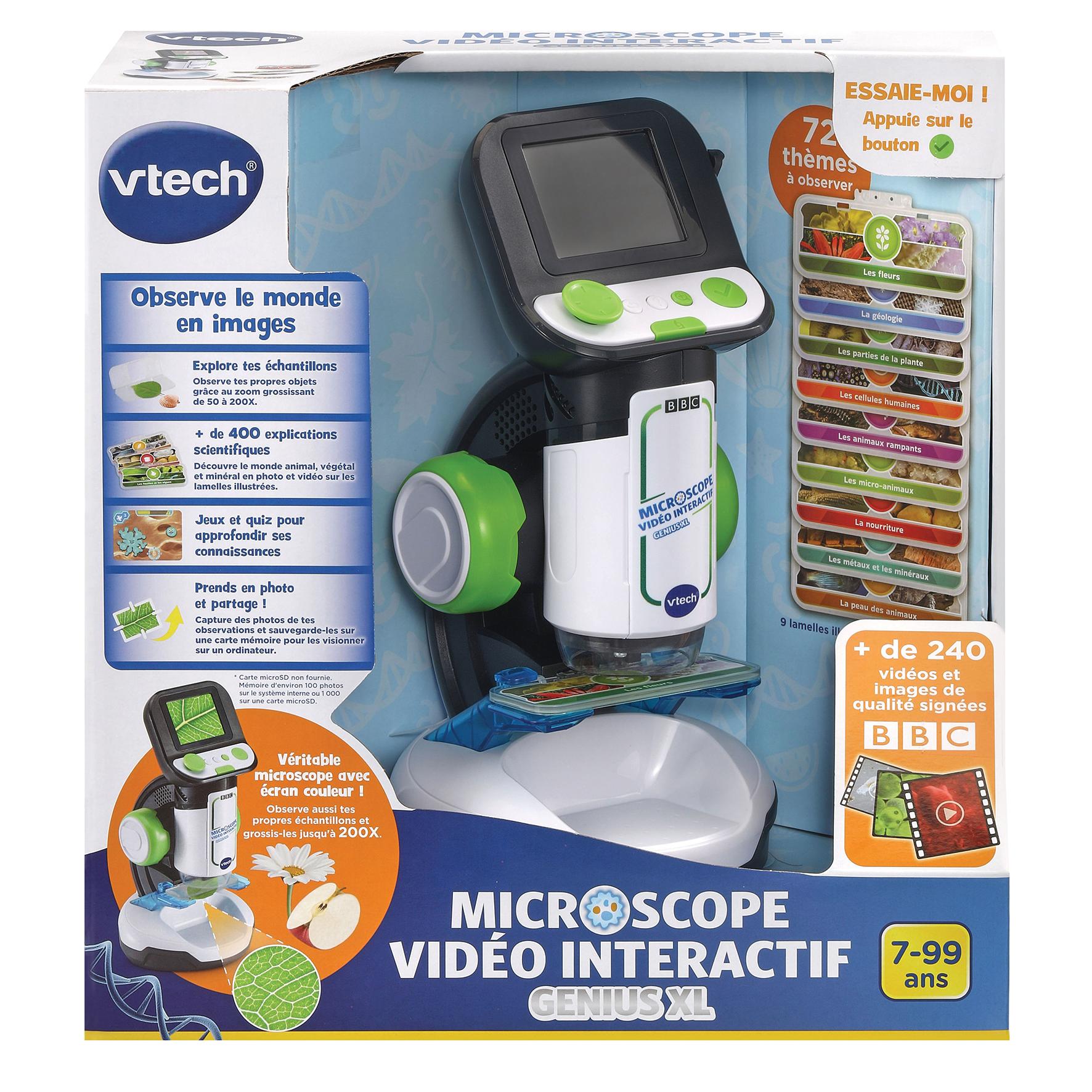 Voir la diapositive 3 : VTECH Microscope Vidéo Interactif Genius XL