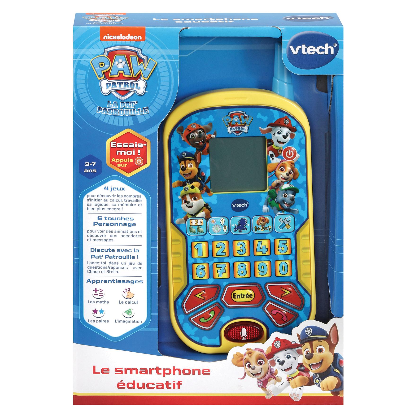 Voir la diapositive 2 : VTECH Le Smartphone éducatif Pat Patrouille
