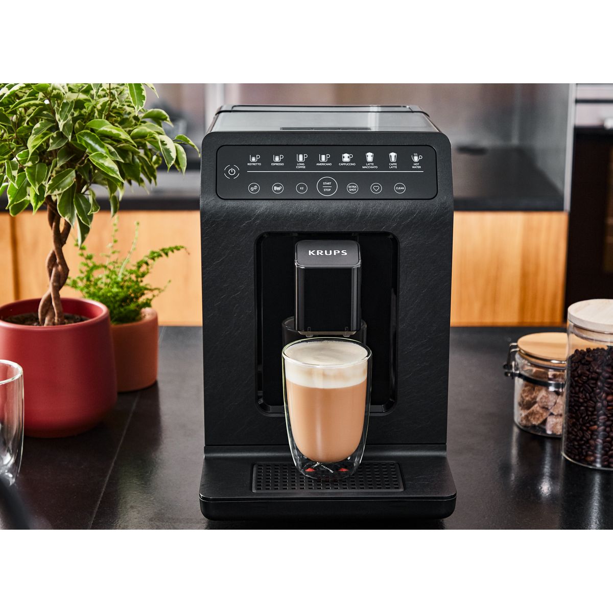 KRUPS Machine à café expresso avec broyeur EA897B10 - Noir