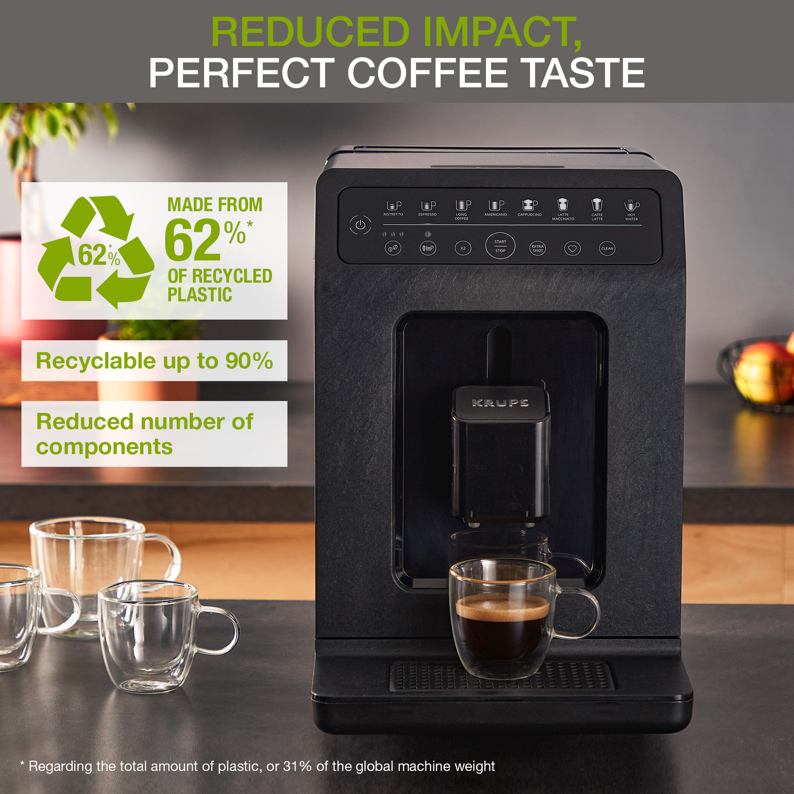 Voir la diapositive 17 : KRUPS Machine à café expresso avec broyeur EA897B10 - Noir