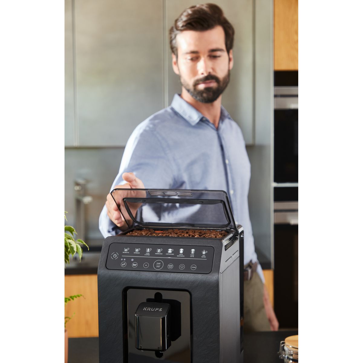 KRUPS Machine à café expresso avec broyeur EA897B10 - Noir