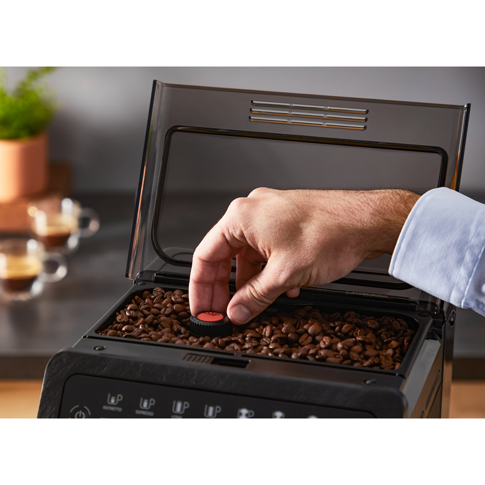 Voir la diapositive 23 : KRUPS Machine à café expresso avec broyeur EA897B10 - Noir