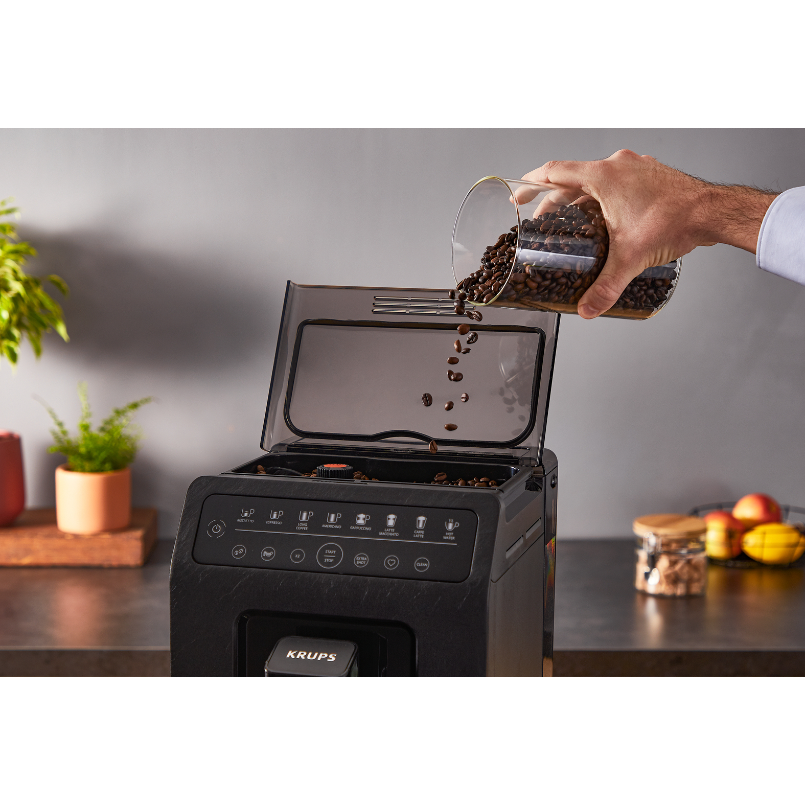 Voir la diapositive 4 : KRUPS Machine à café expresso avec broyeur EA897B10 - Noir