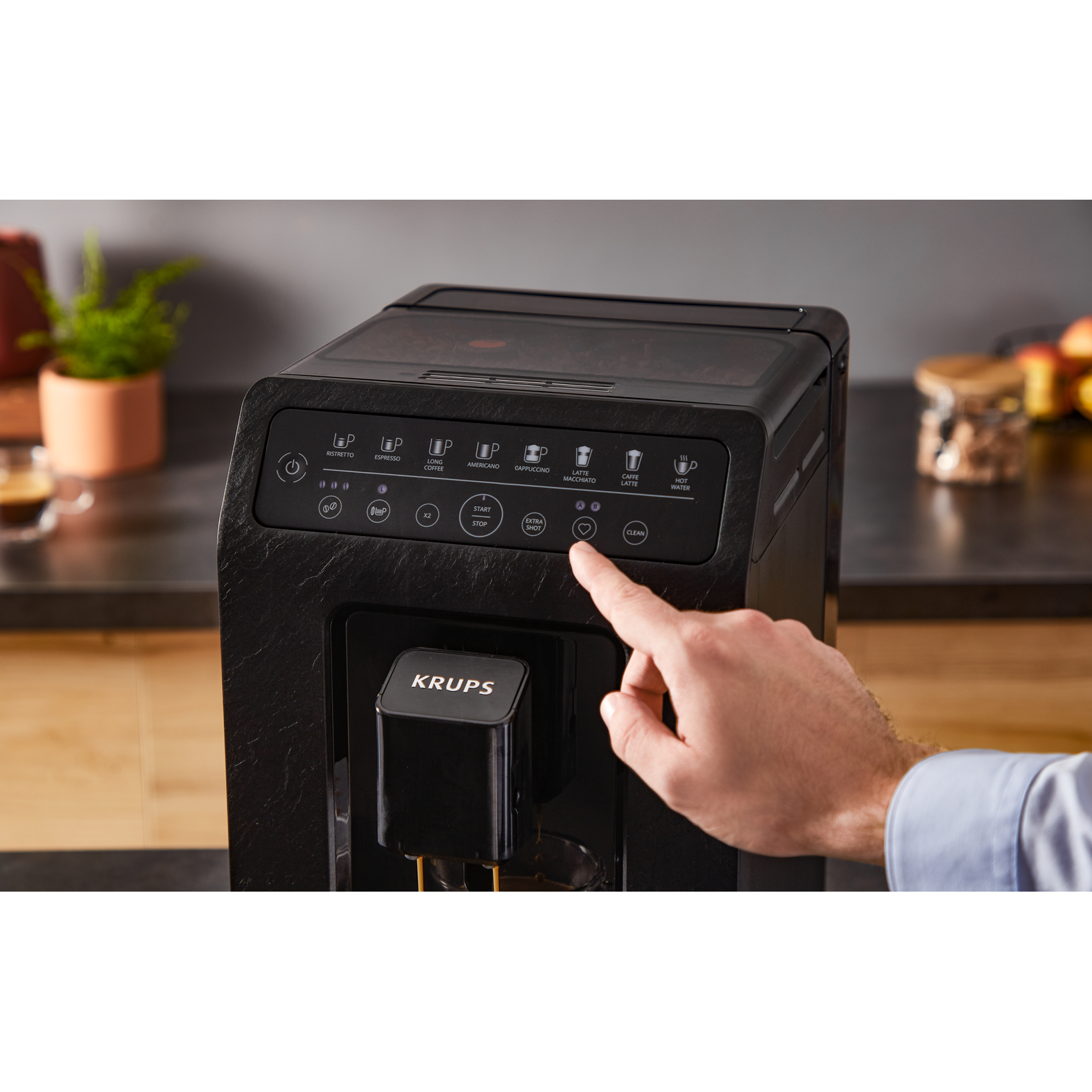 Voir la diapositive 5 : KRUPS Machine à café expresso avec broyeur EA897B10 - Noir
