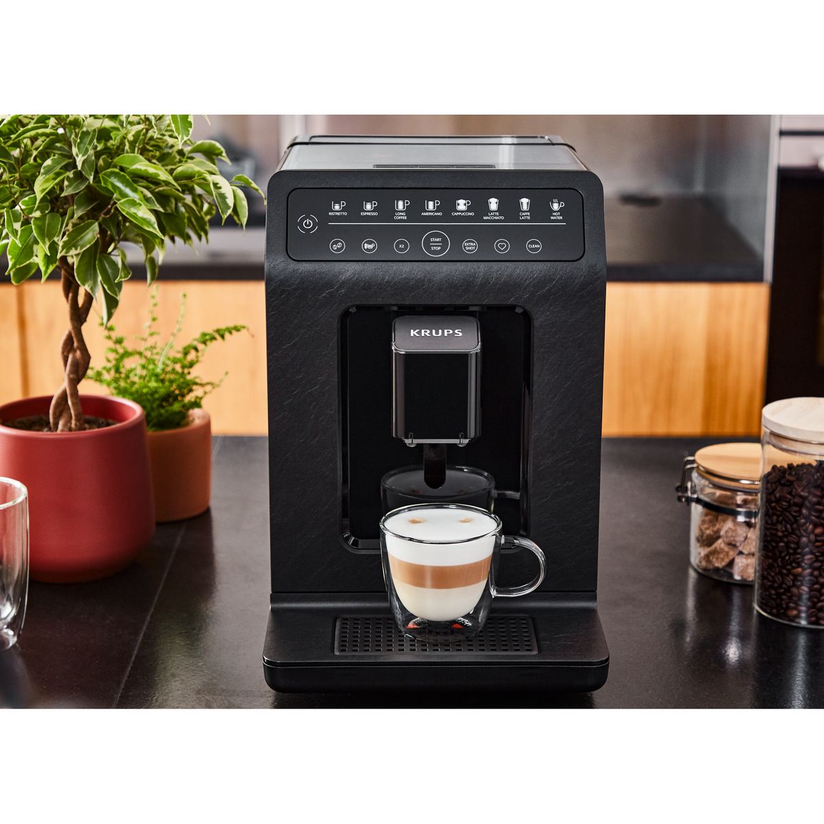 KRUPS Machine à café expresso avec broyeur EA897B10 - Noir