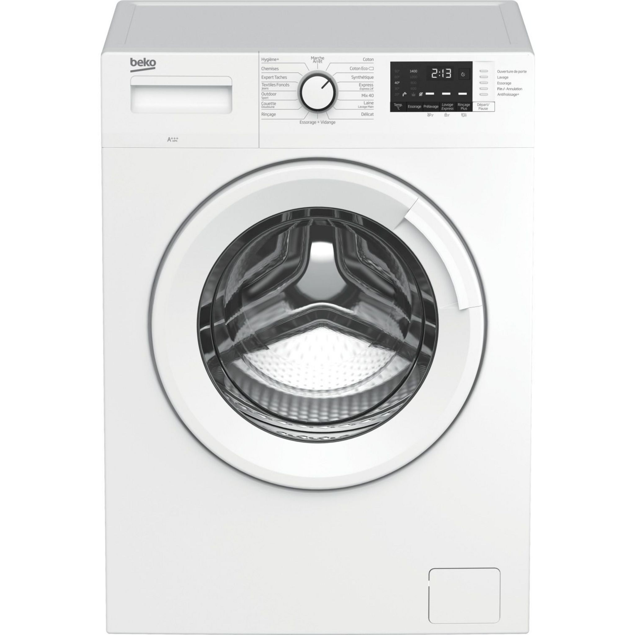 Voir la diapositive 1 : BEKO Lave linge hublot LLF102W2, 10 kg, 1200 T/min