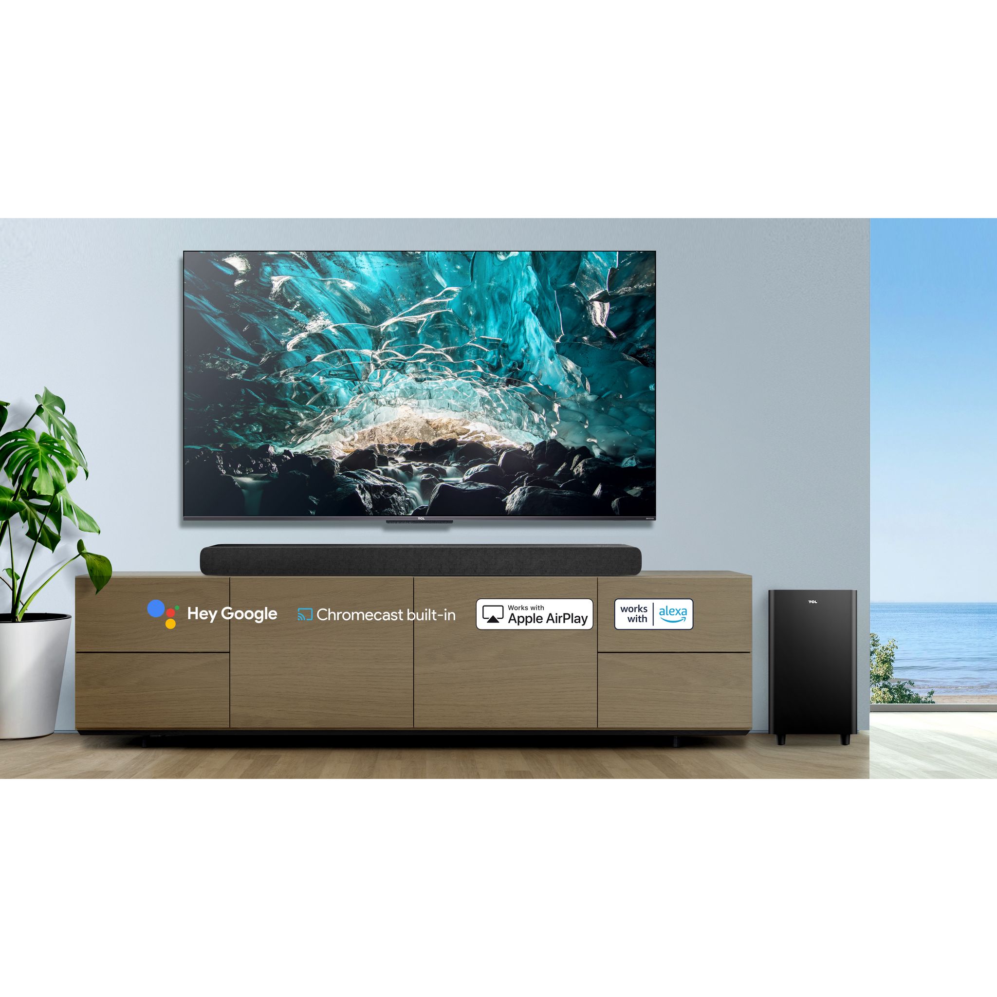 Voir la diapositive 4 : TCL Barre de son TCL TS8132 Dolby Atmos  3.1.2 avec caisson de basses sans fil