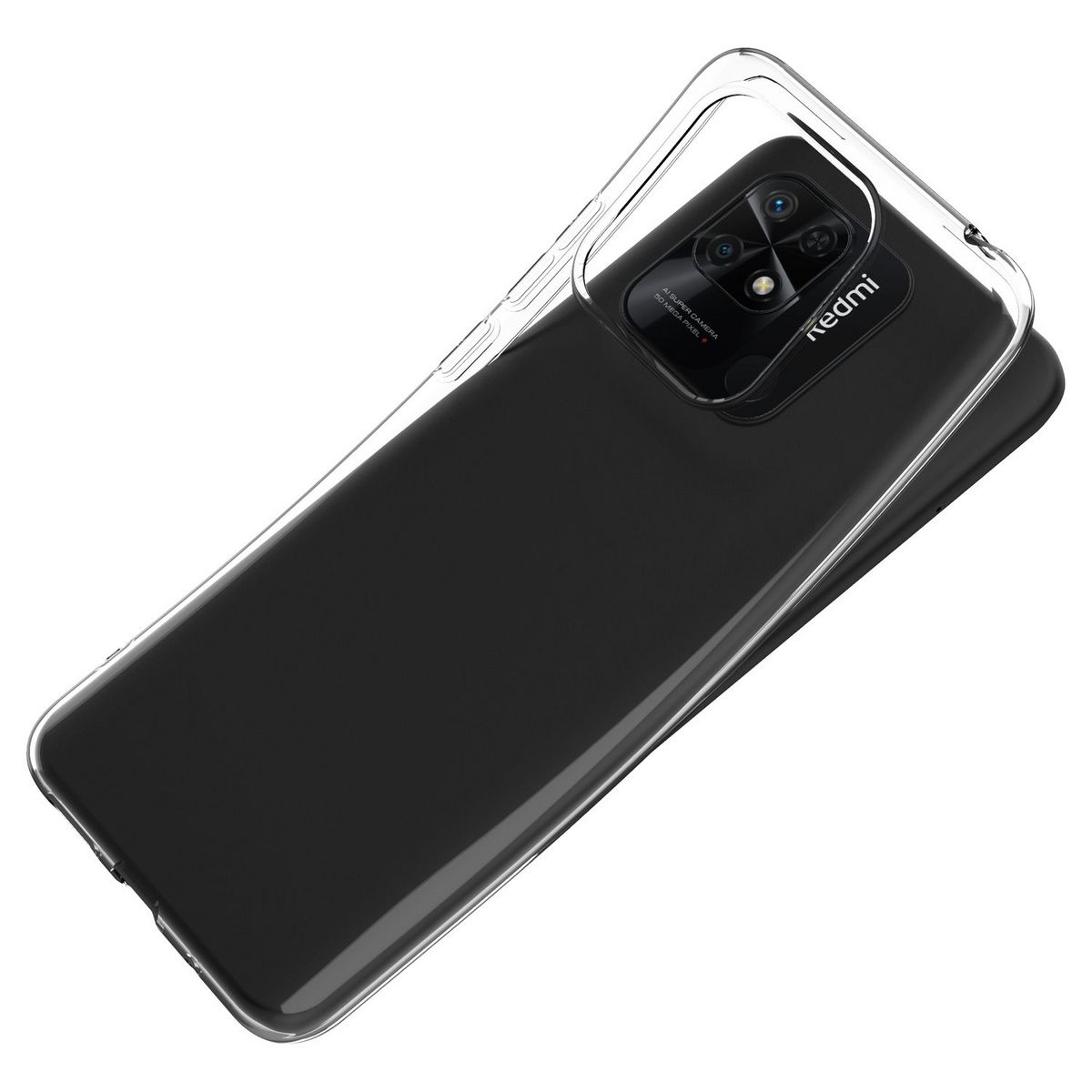 QILIVE Coque pour XIAOMI Redmi 10C - Transparente