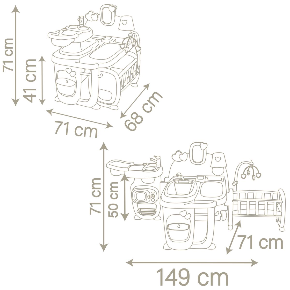 SMOBY Baby Nurse Grande maison de bébés
