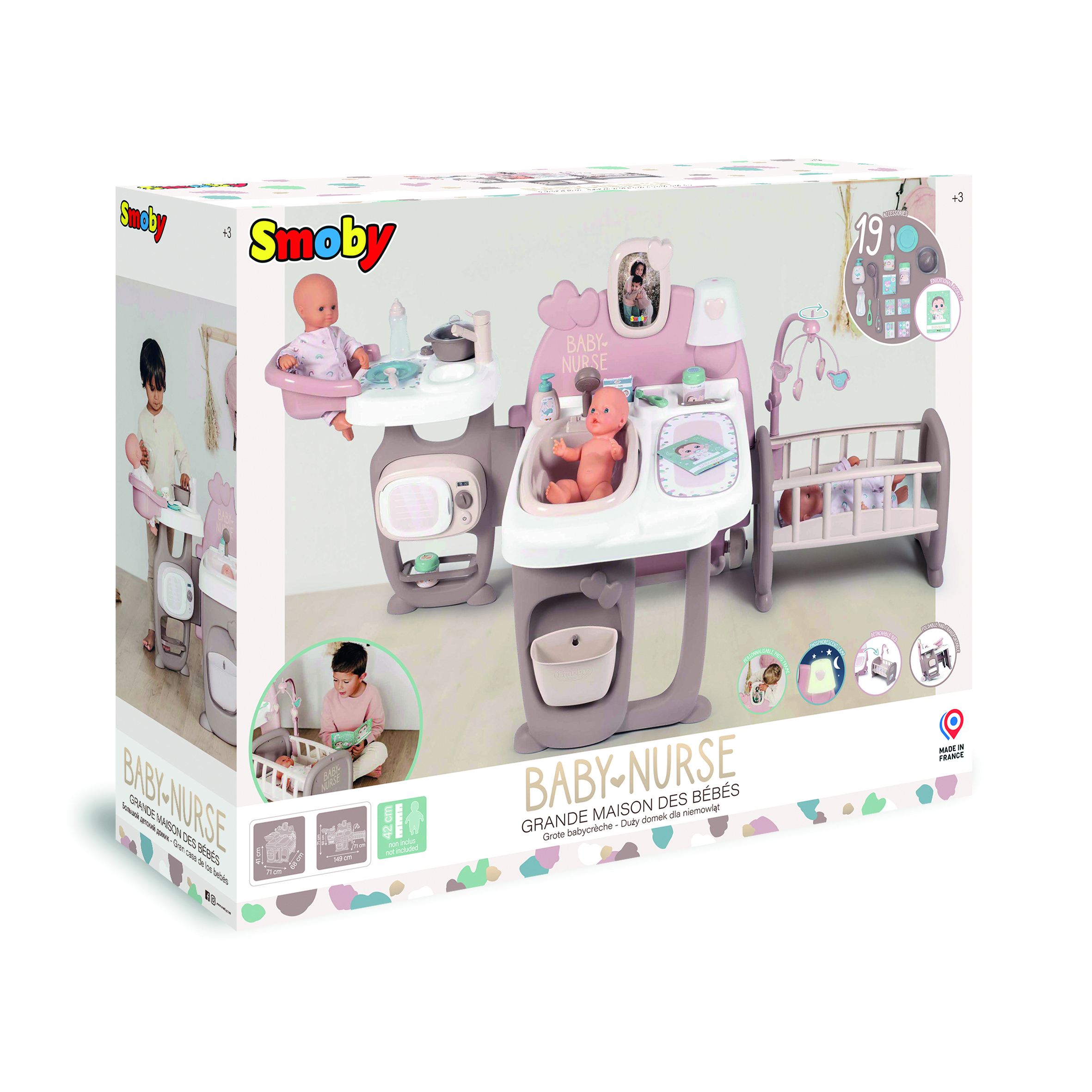 Voir la diapositive 7 : SMOBY Baby Nurse Grande maison de bébés