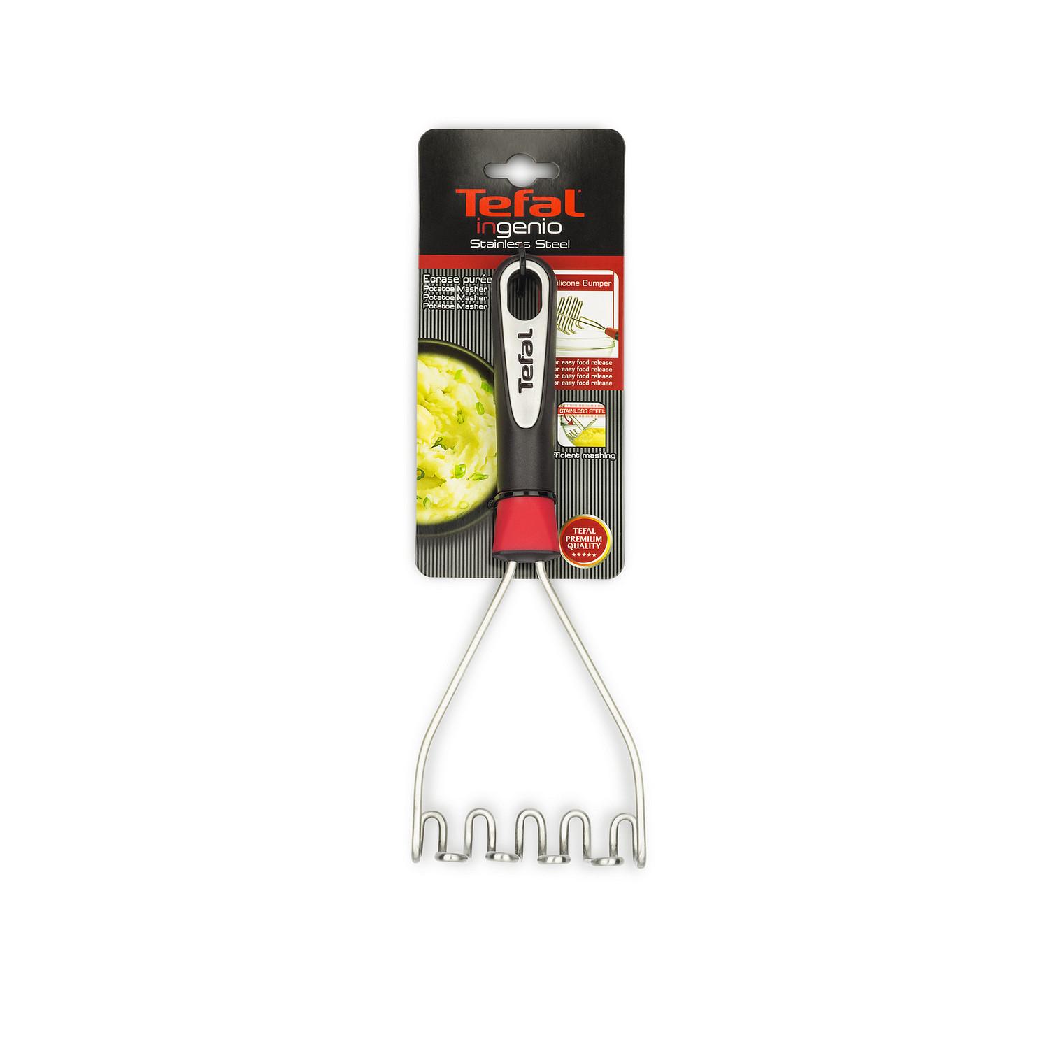 Voir la diapositive 2 : TEFAL Ecrase-purée INGENIO en inox