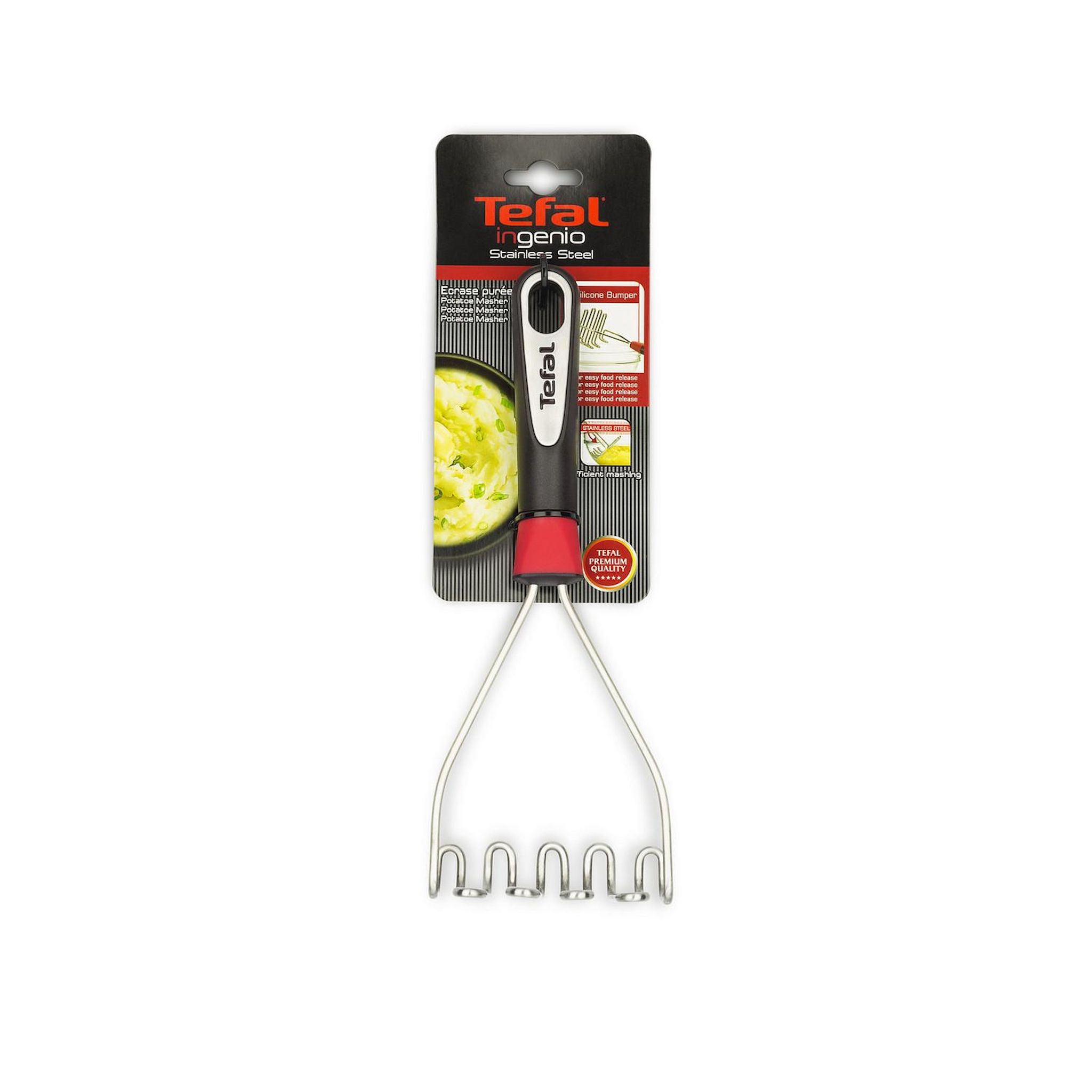Voir la diapositive 2 : TEFAL Ecrase-purée INGENIO en inox