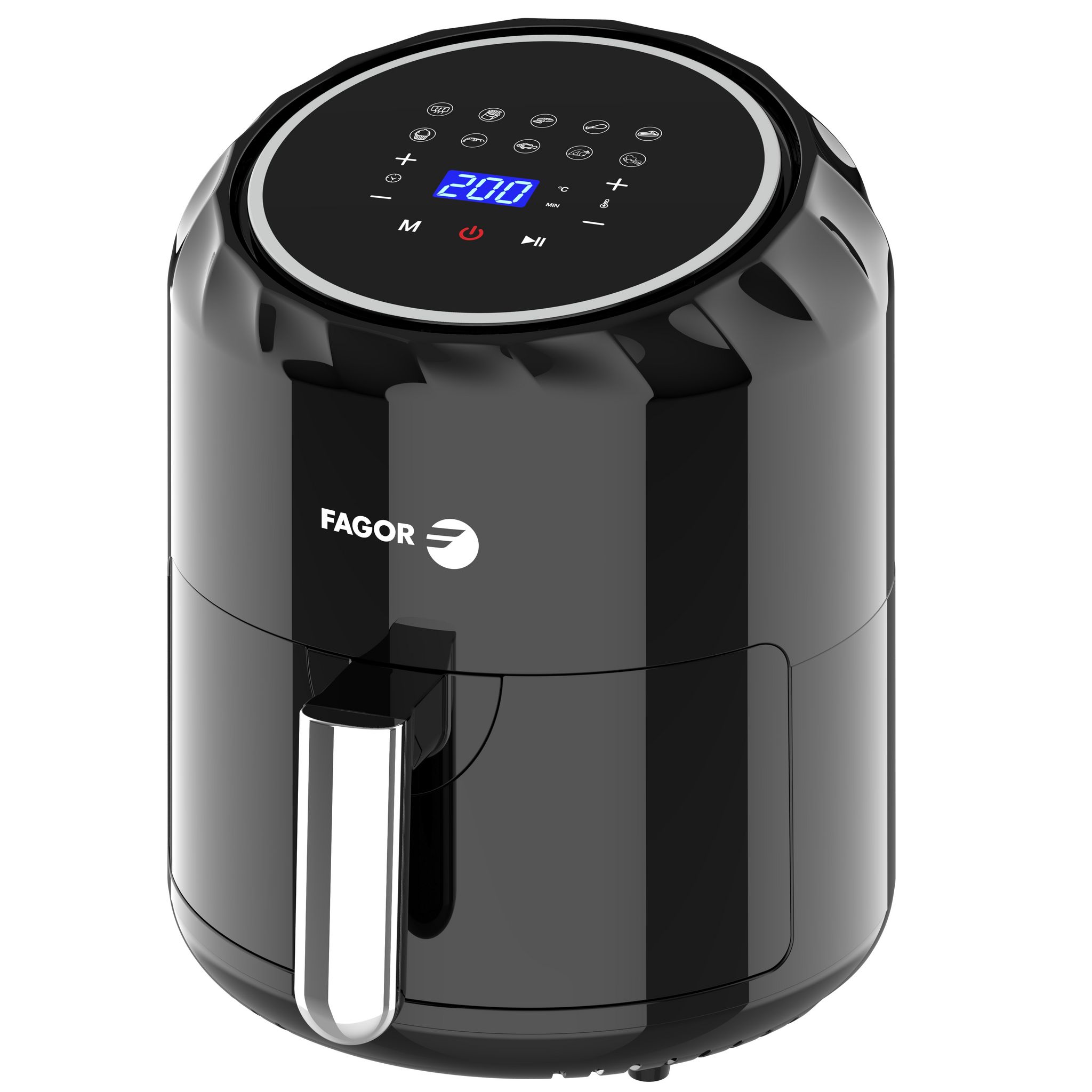 Voir la diapositive 1 : FAGOR Friteuse électrique sans huile à air chaud FG664 - Noir