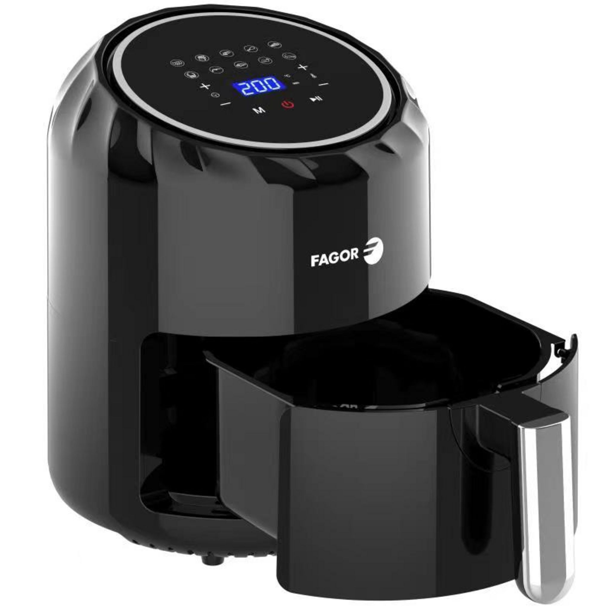 Voir la diapositive 3 : FAGOR Friteuse électrique sans huile à air chaud FG664 - Noir