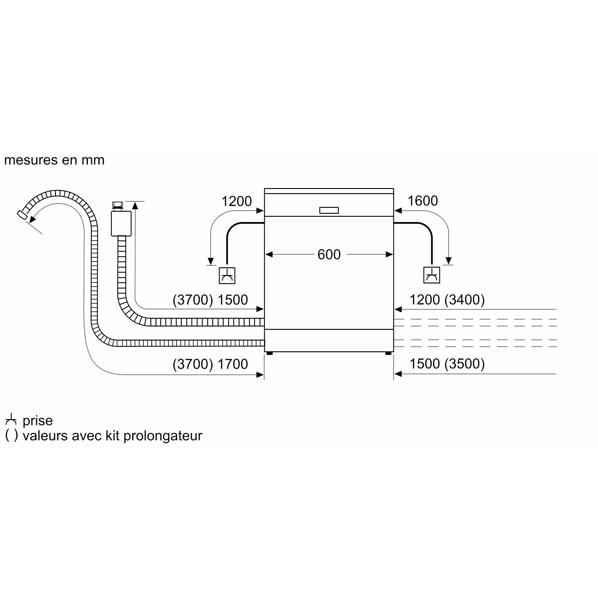 Voir la diapositive 2 : BOSCH Lave vaisselle pose libre SMS2HTI79E, 12 couverts, 60 cm, 46 dB, 6 programmes