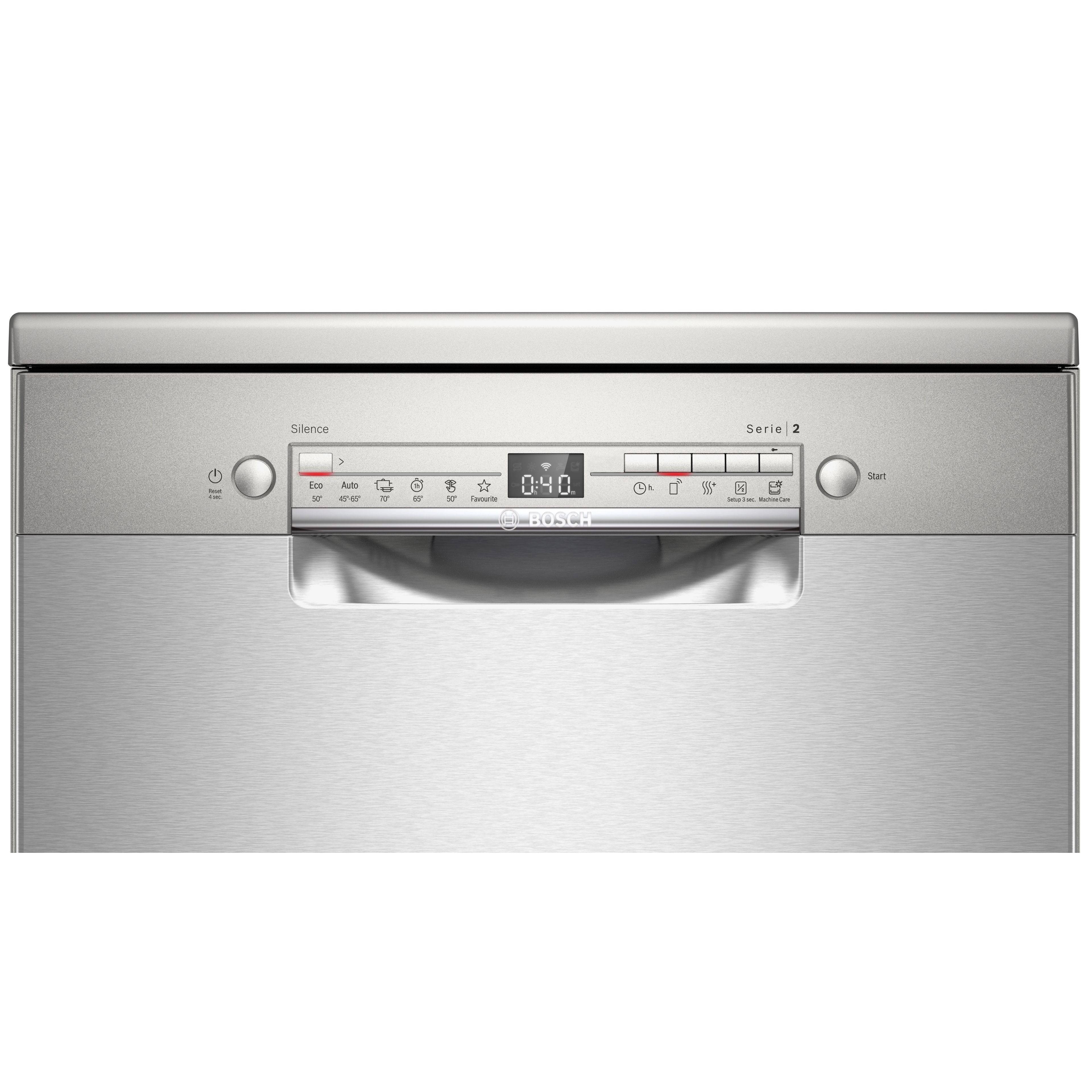 Voir la diapositive 6 : BOSCH Lave vaisselle pose libre SMS2HTI79E, 12 couverts, 60 cm, 46 dB, 6 programmes