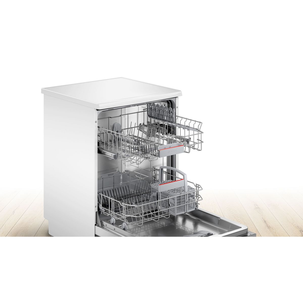 BOSCH Lave vaisselle pose libre SMS4HTW47E, 12 couverts, 60 cm, 44 dB, 6 programmes