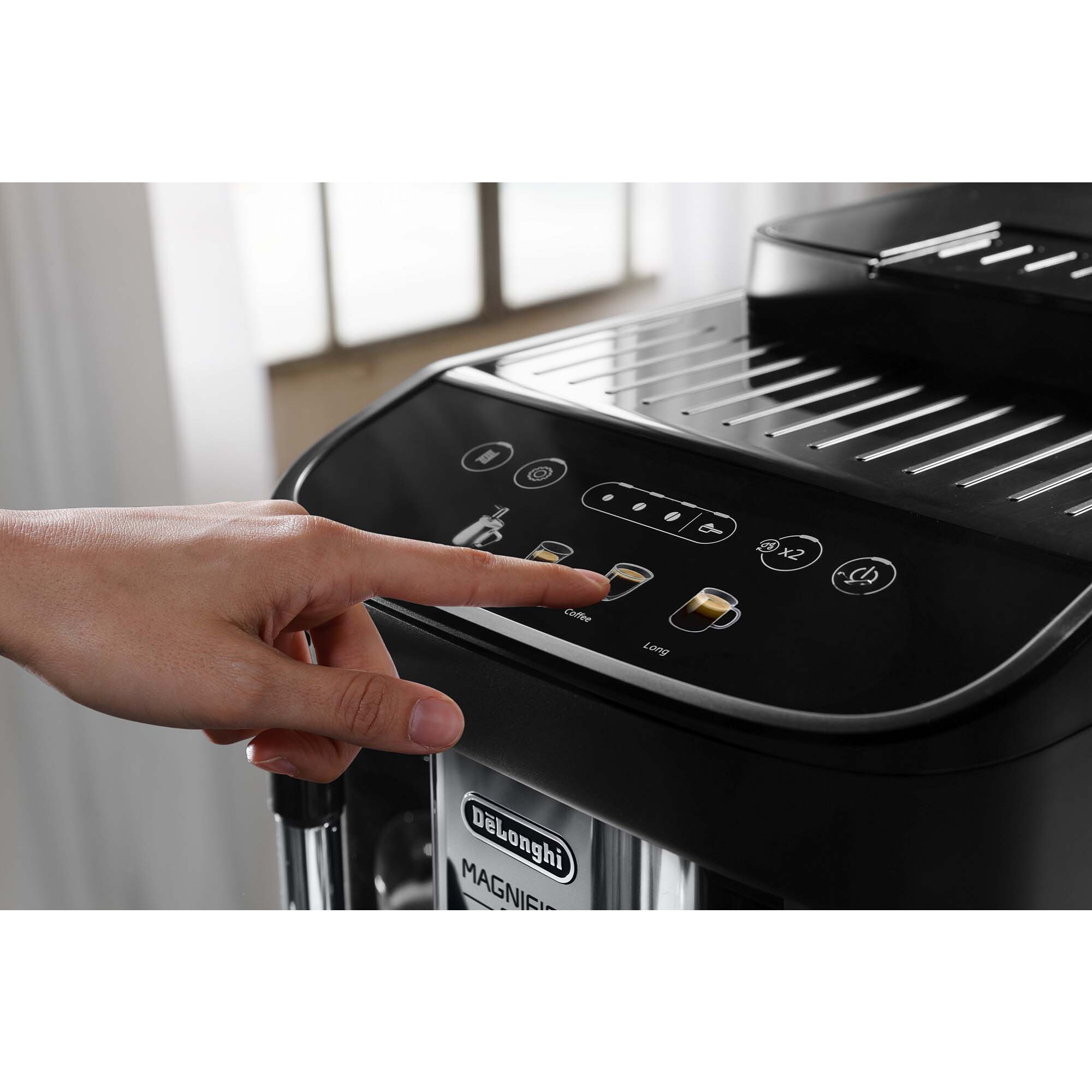 Voir la diapositive 4 : DELONGHI Machine à café expresso avec broyeur ECAM290.21.B - Noir