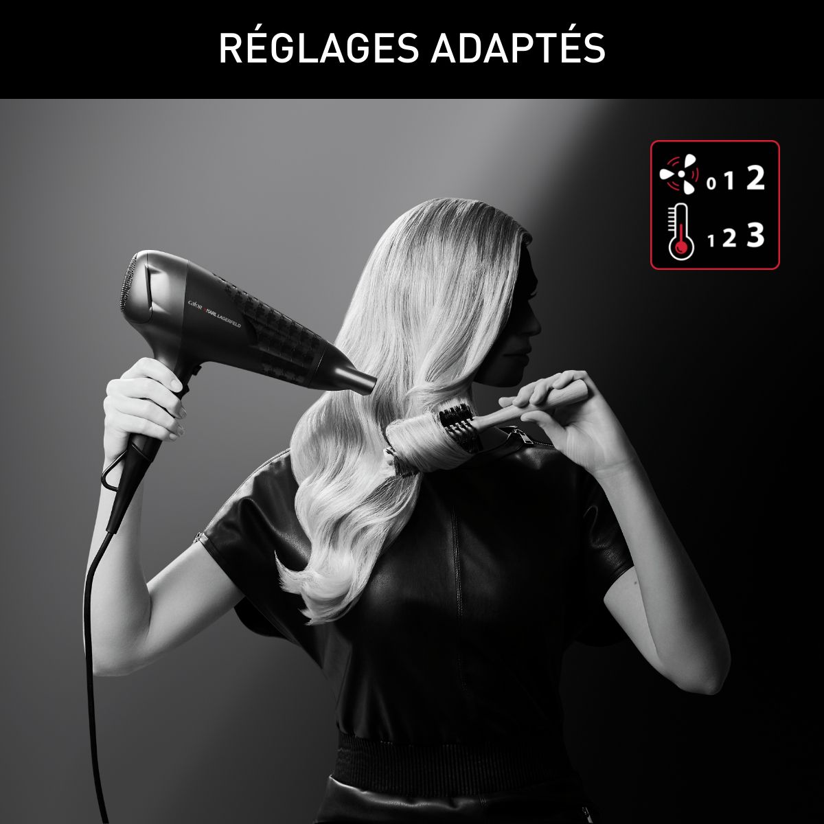 CALOR Sèche cheveux CV581LC0 - Noir