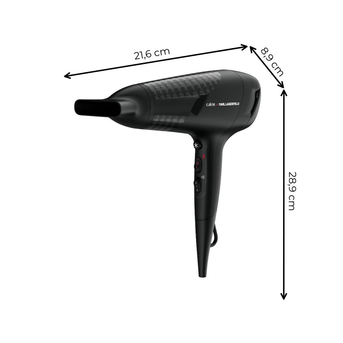 CALOR Sèche cheveux CV581LC0 - Noir