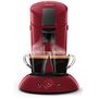 Voir la diapositive 3 : PHILIPS Cafetière à dosettes HD6553/81 - Rouge
