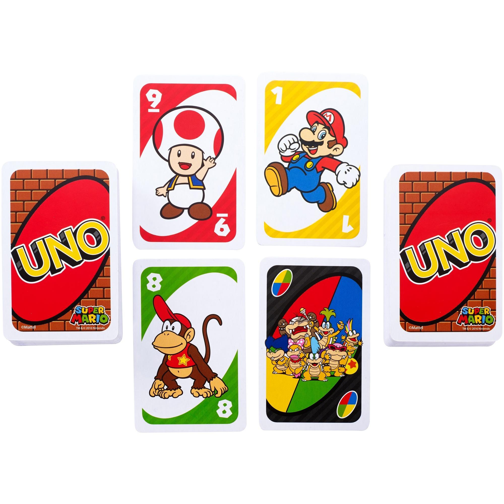 Voir la diapositive 2 : MATTEL Jeu UNO Super Mario Bros