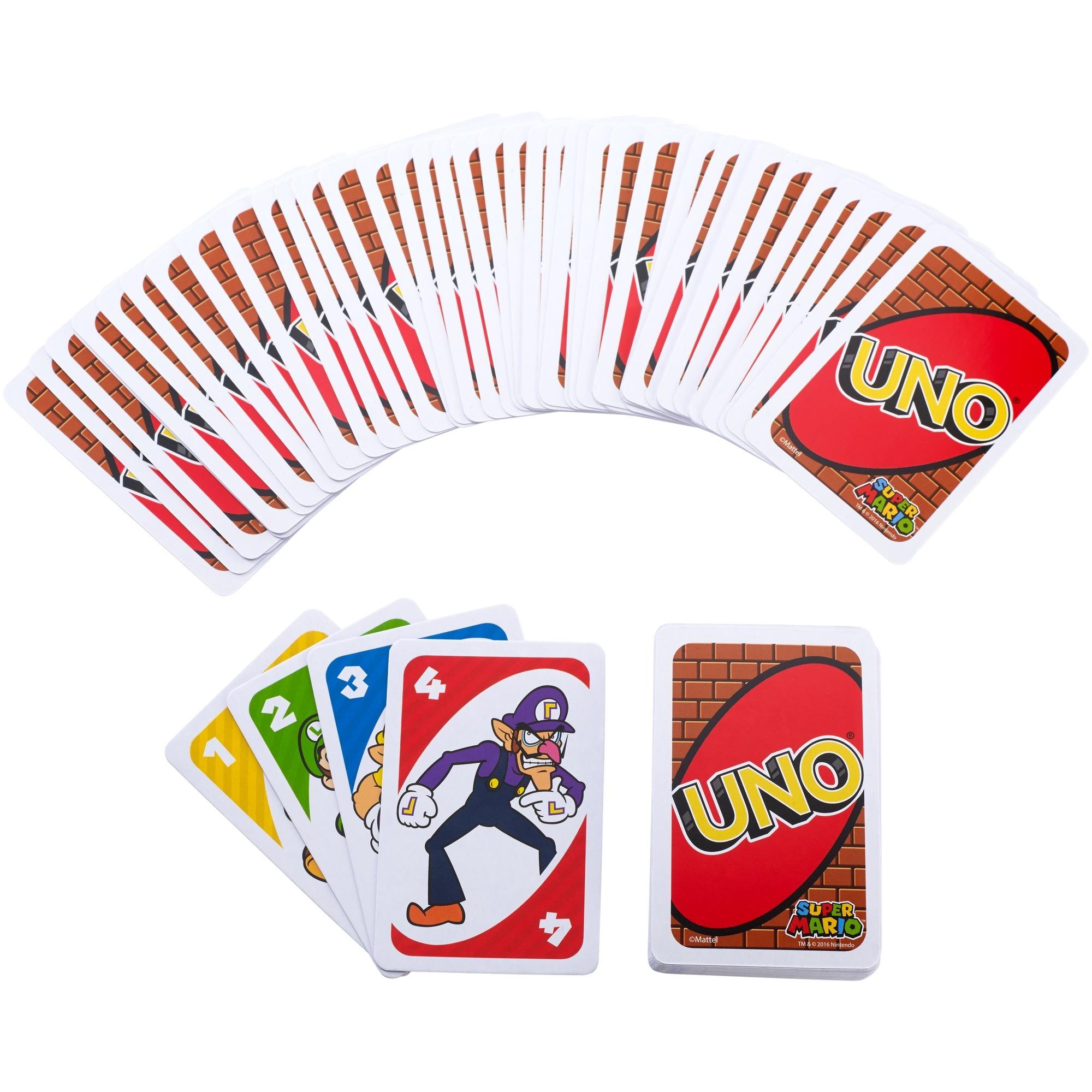 Voir la diapositive 3 : MATTEL Jeu UNO Super Mario Bros