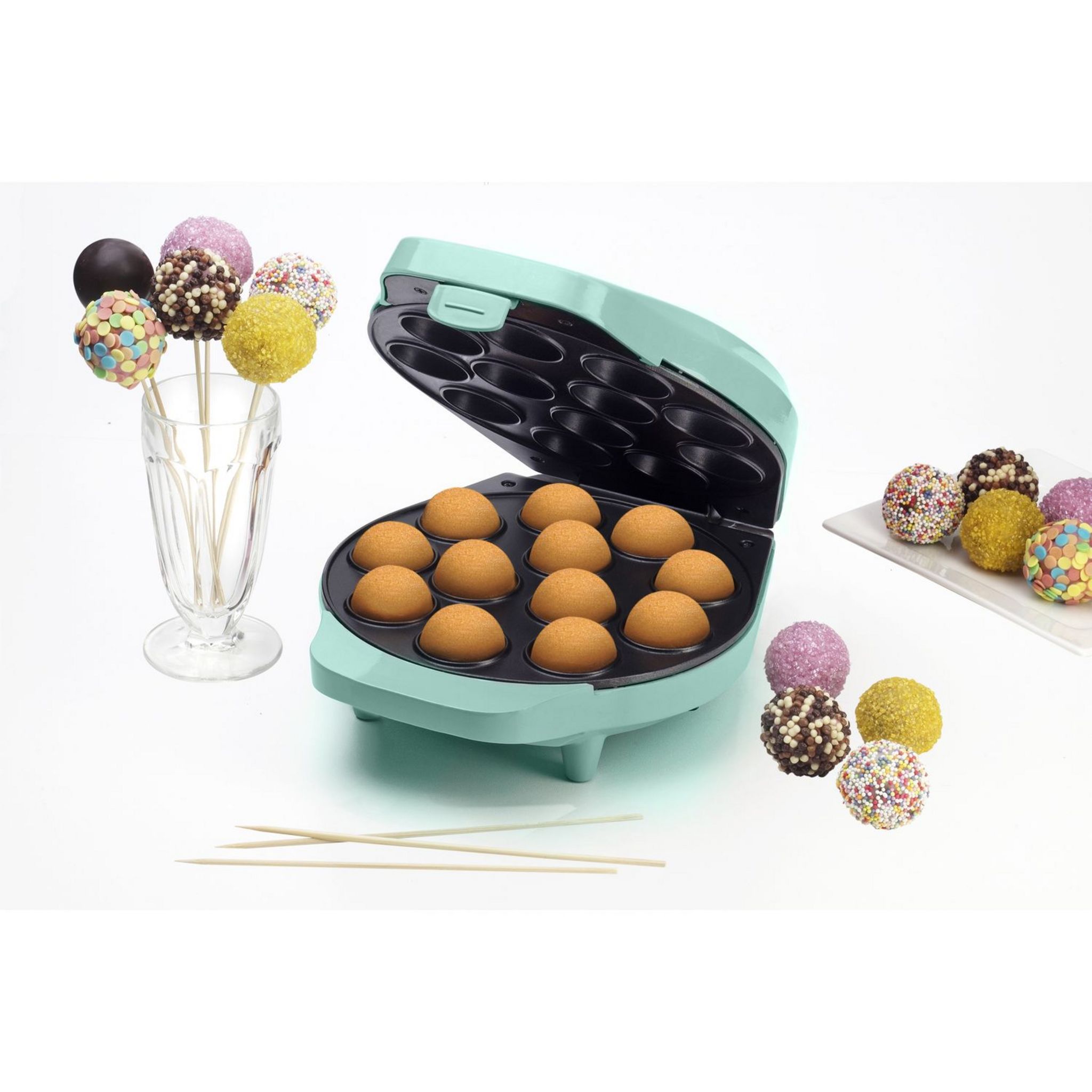 Voir la diapositive 5 : BESTRON Appareil à cake pop DCPM12M - Bleu