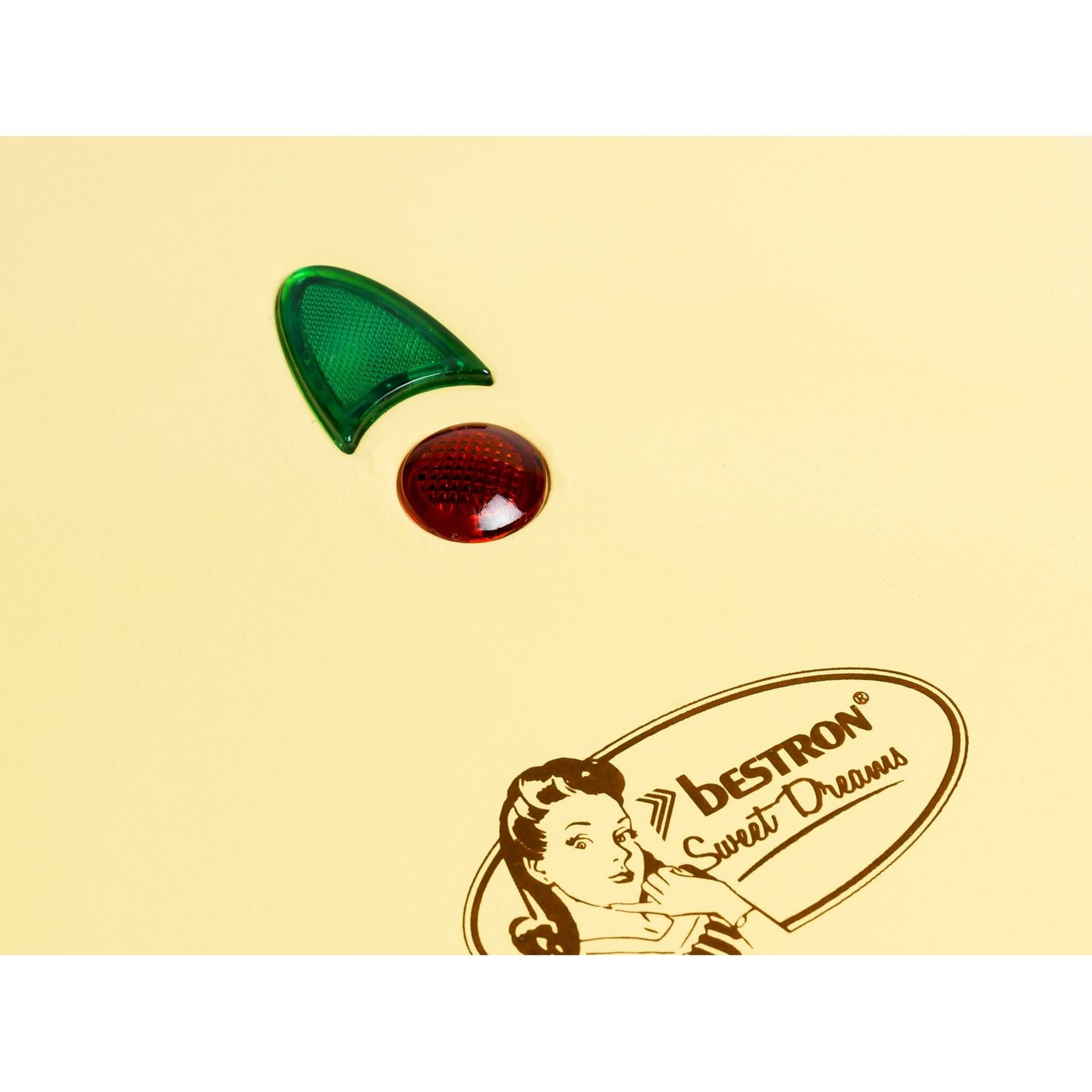 Voir la diapositive 2 : BESTRON Appareil à donuts ADM218SD - Jaune