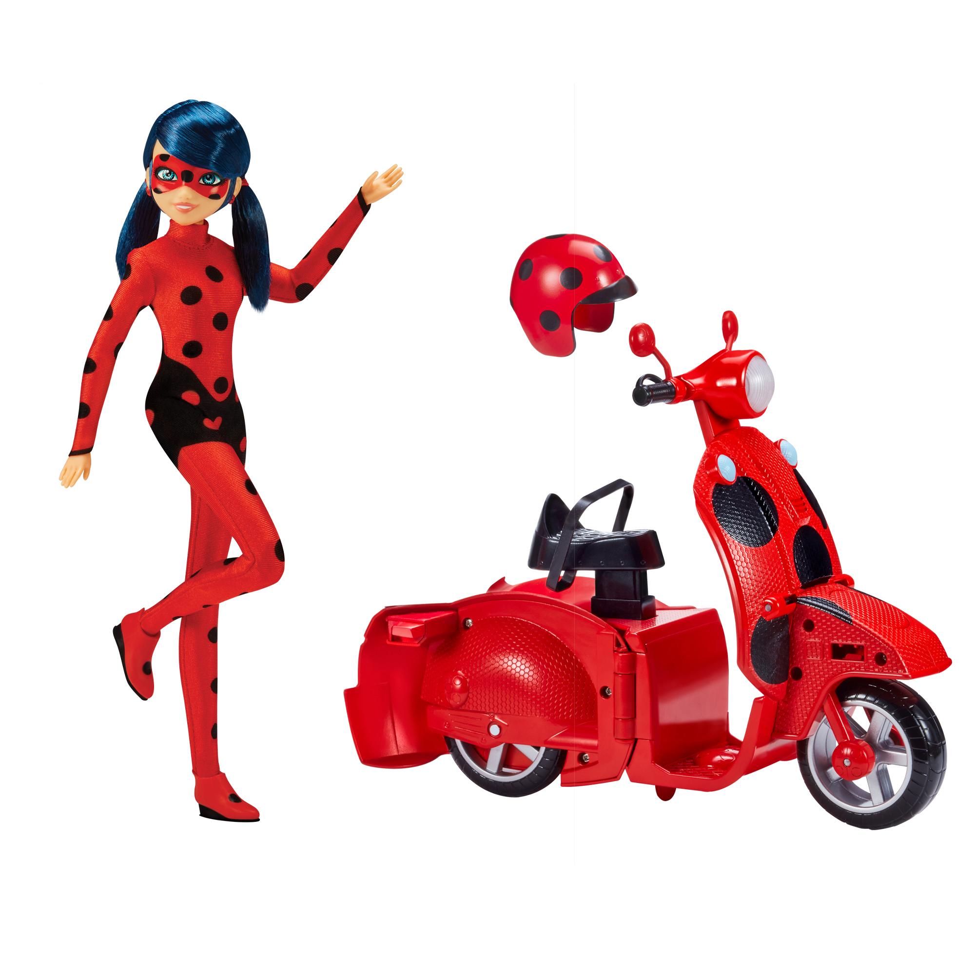 BANDAI Scooter Miraculous et poupée Lady Bug