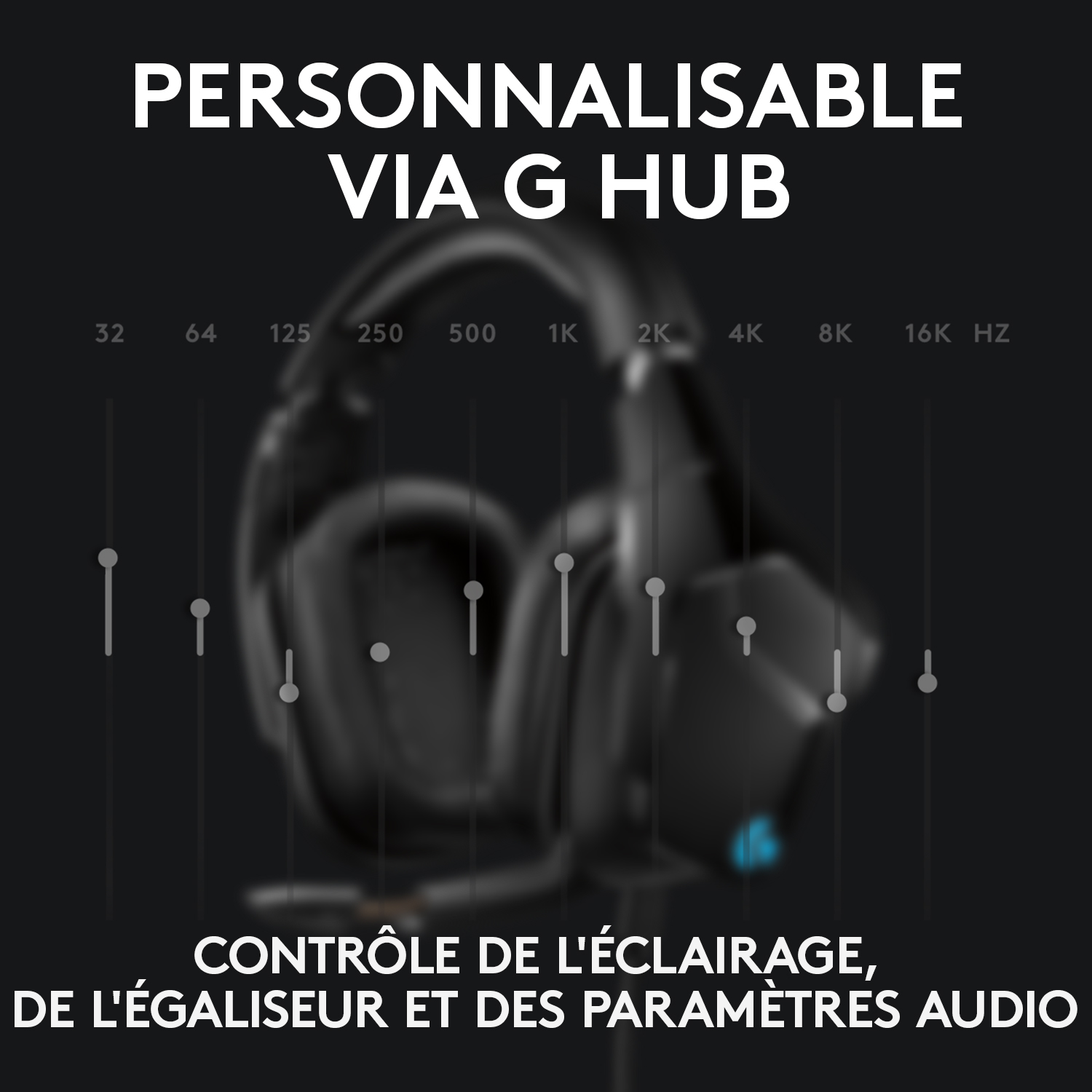 Voir la diapositive 5 : LOGITECH Casque audio G635 casque gaming SF - Noir
