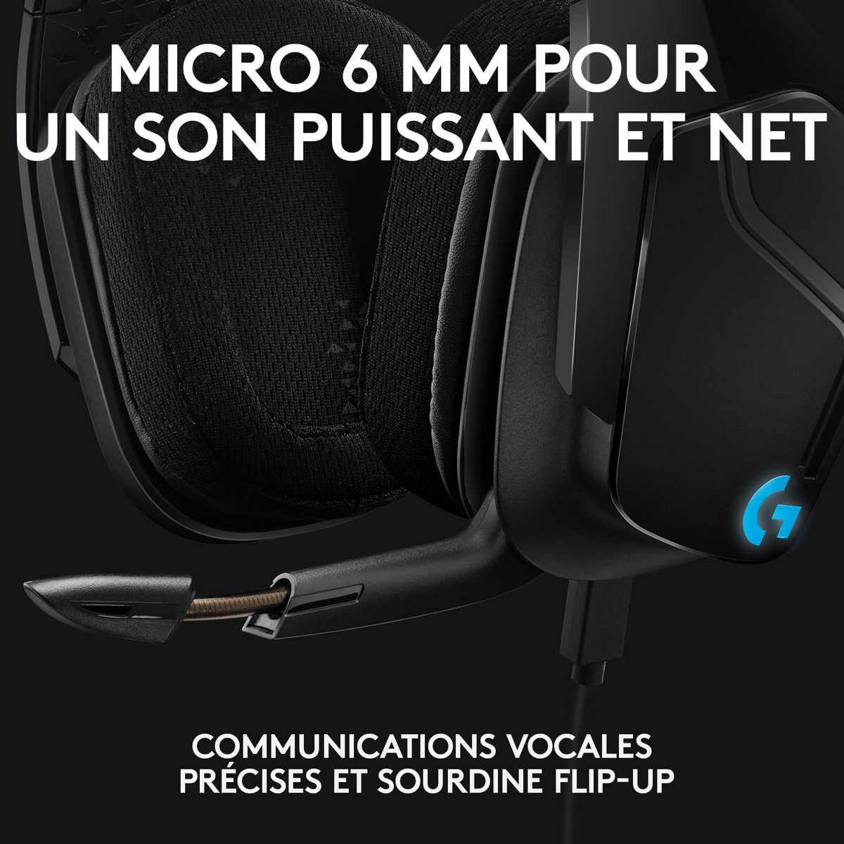 LOGITECH Casque audio G635 casque gaming SF - Noir