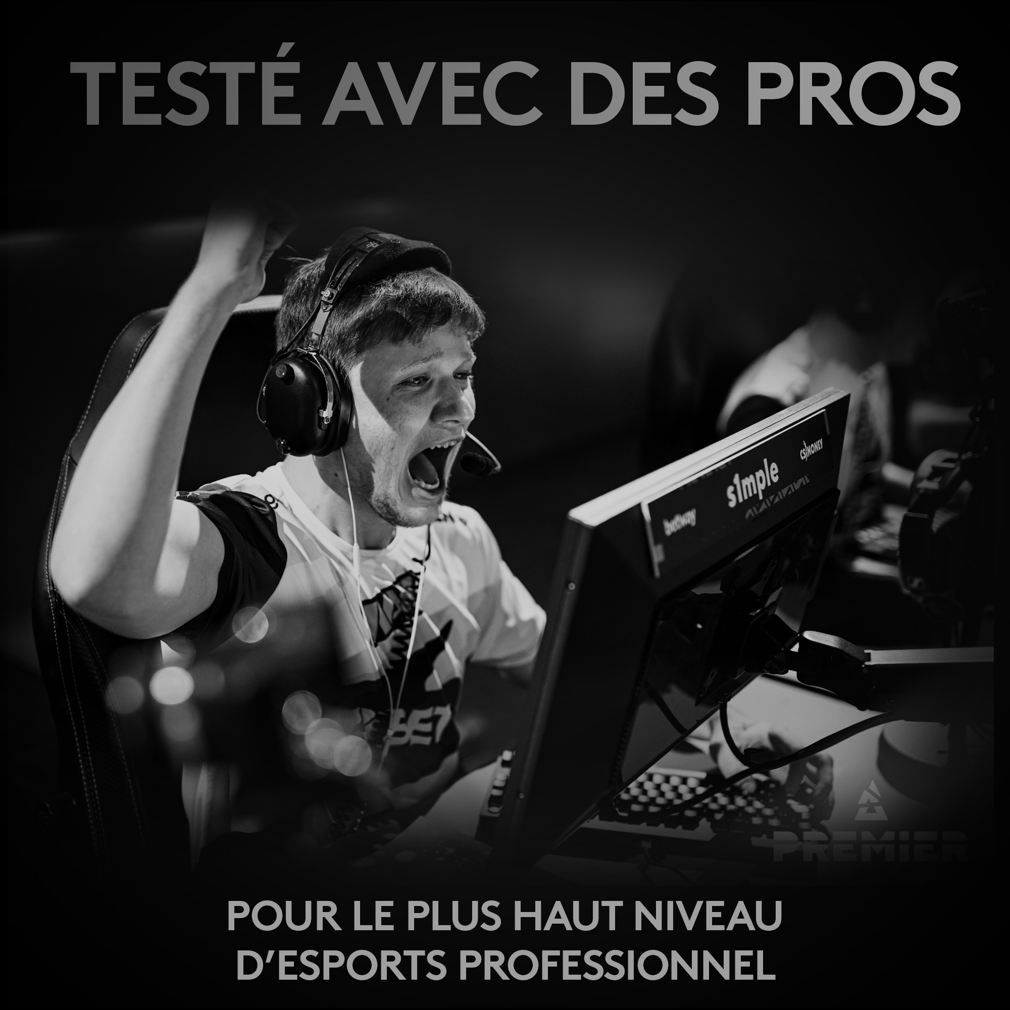 Voir la diapositive 2 : LOGITECH Souris SF PRO X NR - Noir