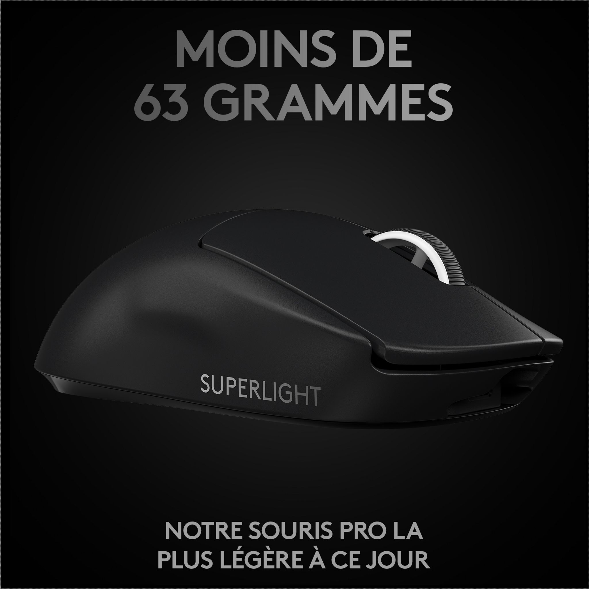 Voir la diapositive 3 : LOGITECH Souris SF PRO X NR - Noir
