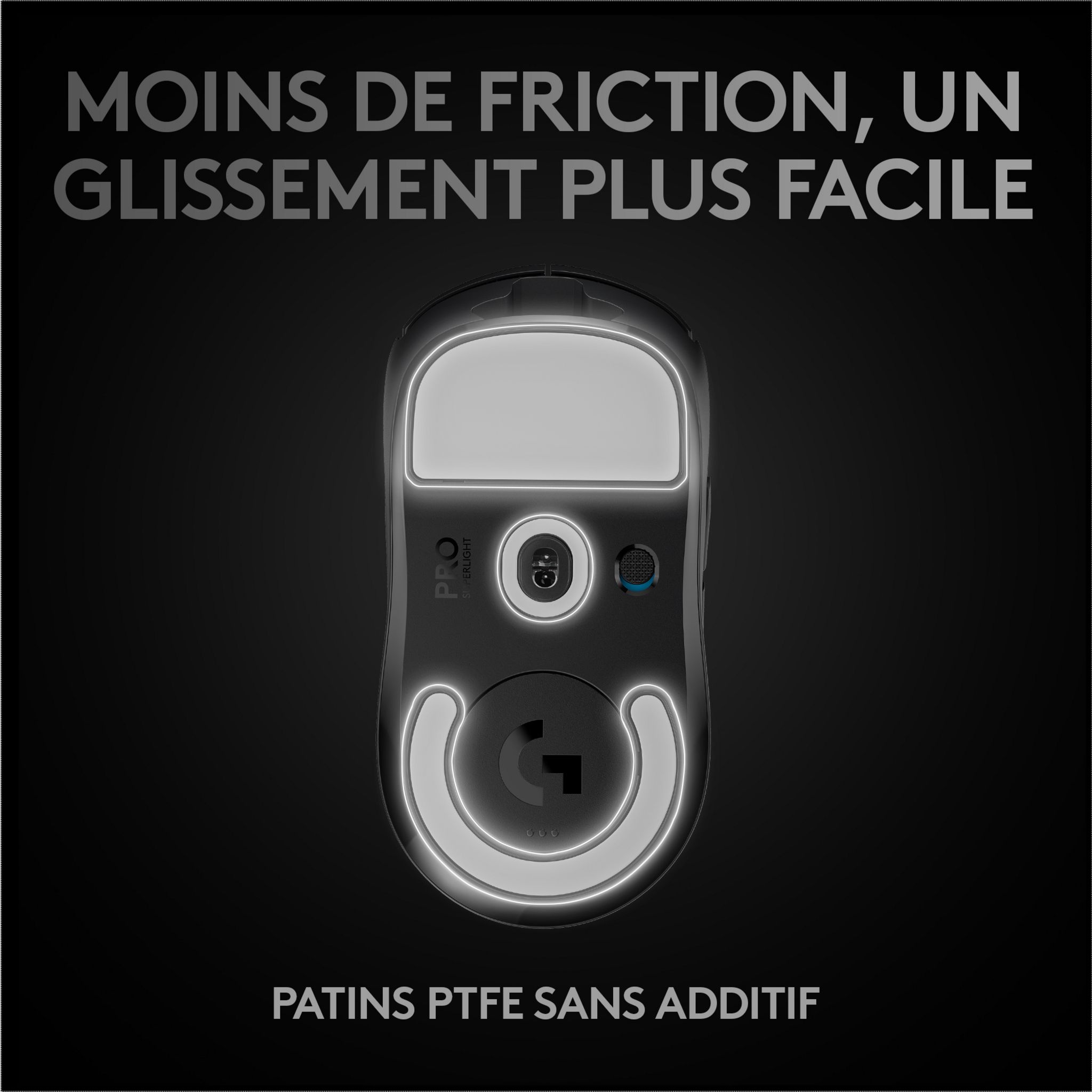 Voir la diapositive 6 : LOGITECH Souris SF PRO X NR - Noir