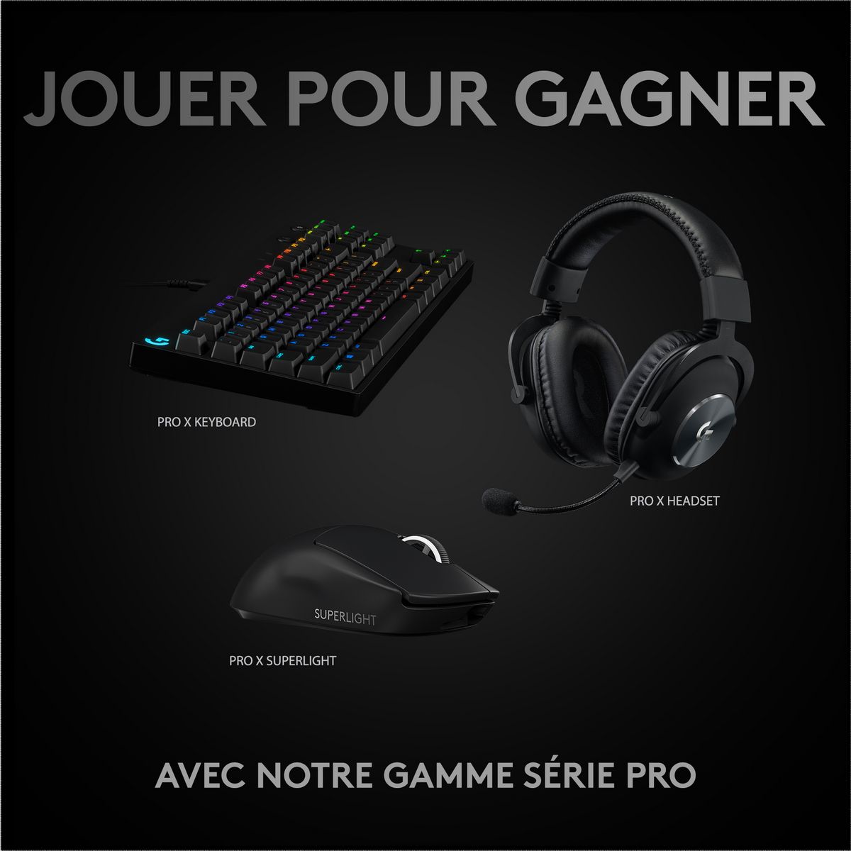 LOGITECH Souris SF PRO X NR - Noir