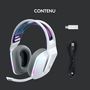 Voir la diapositive 6 : LOGITECH Casque G733 G SF BLC - Blanc