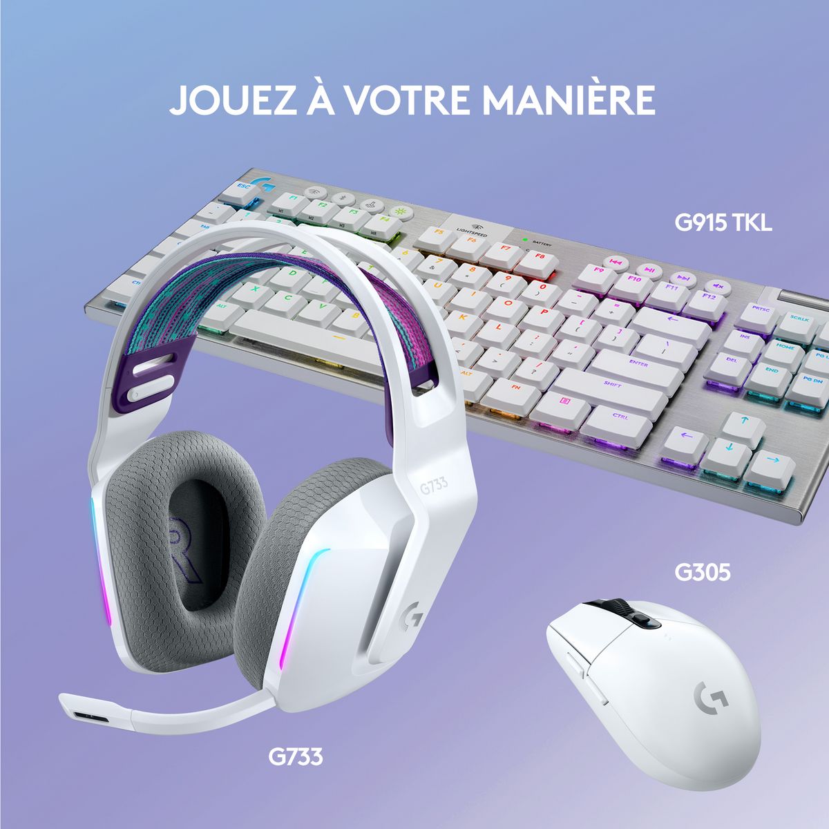 LOGITECH Casque G733 G SF BLC - Blanc