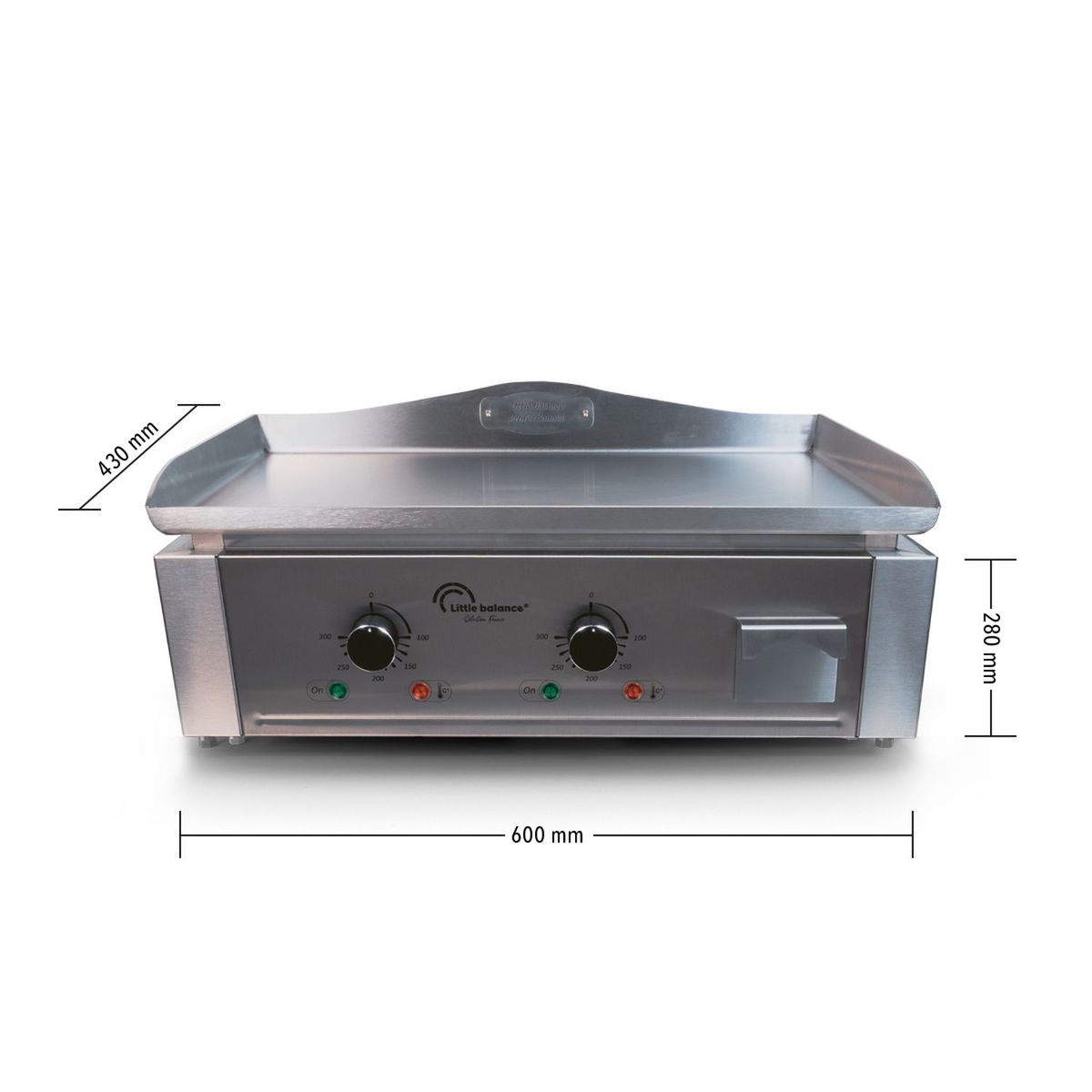 LITTLE BALANCE Plancha électrique AQ 8476 - Inox