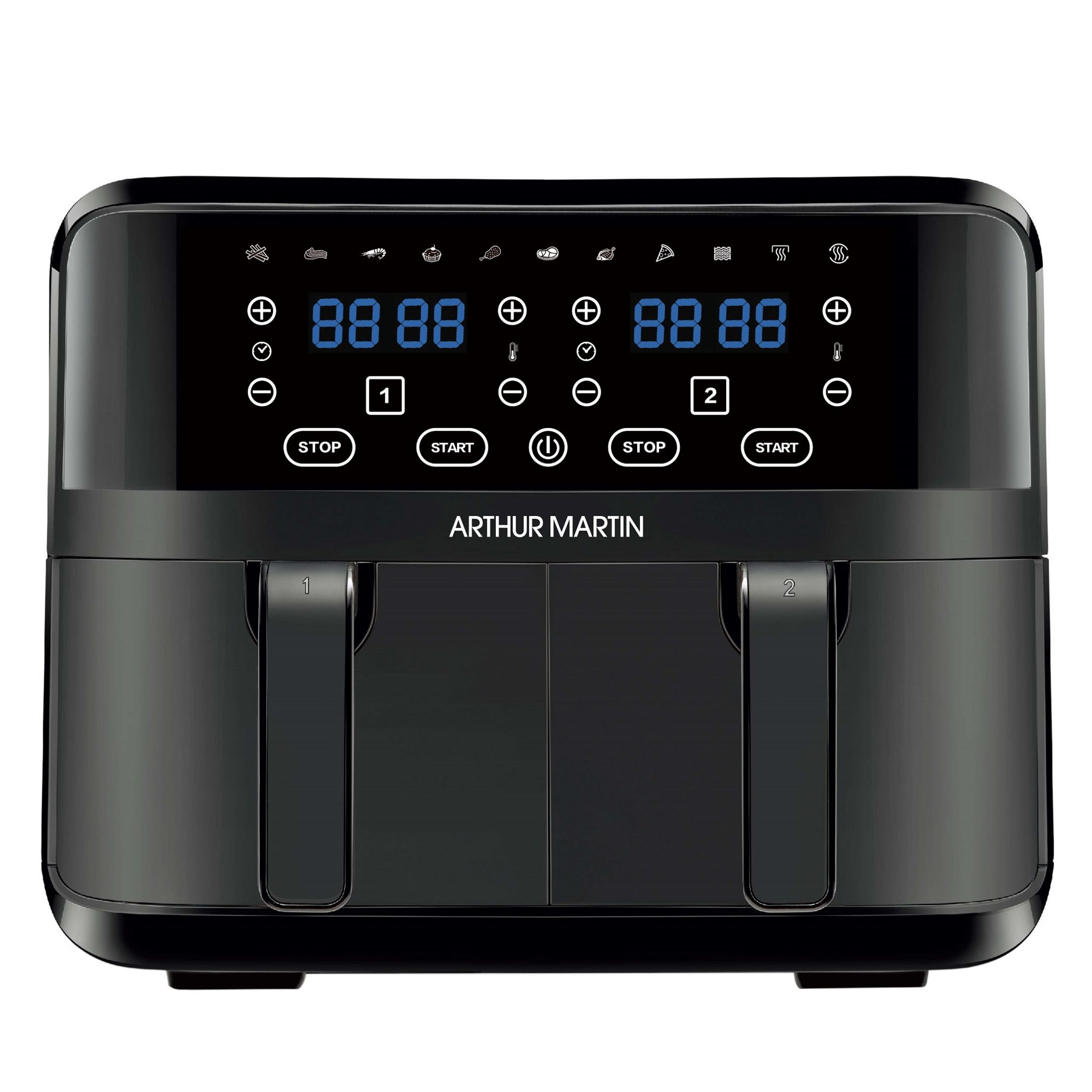 Voir la diapositive 1 : ARTHUR MARTIN Friteuse électrique sans huile à air chaud Air fryer AMPAF86 - Noir