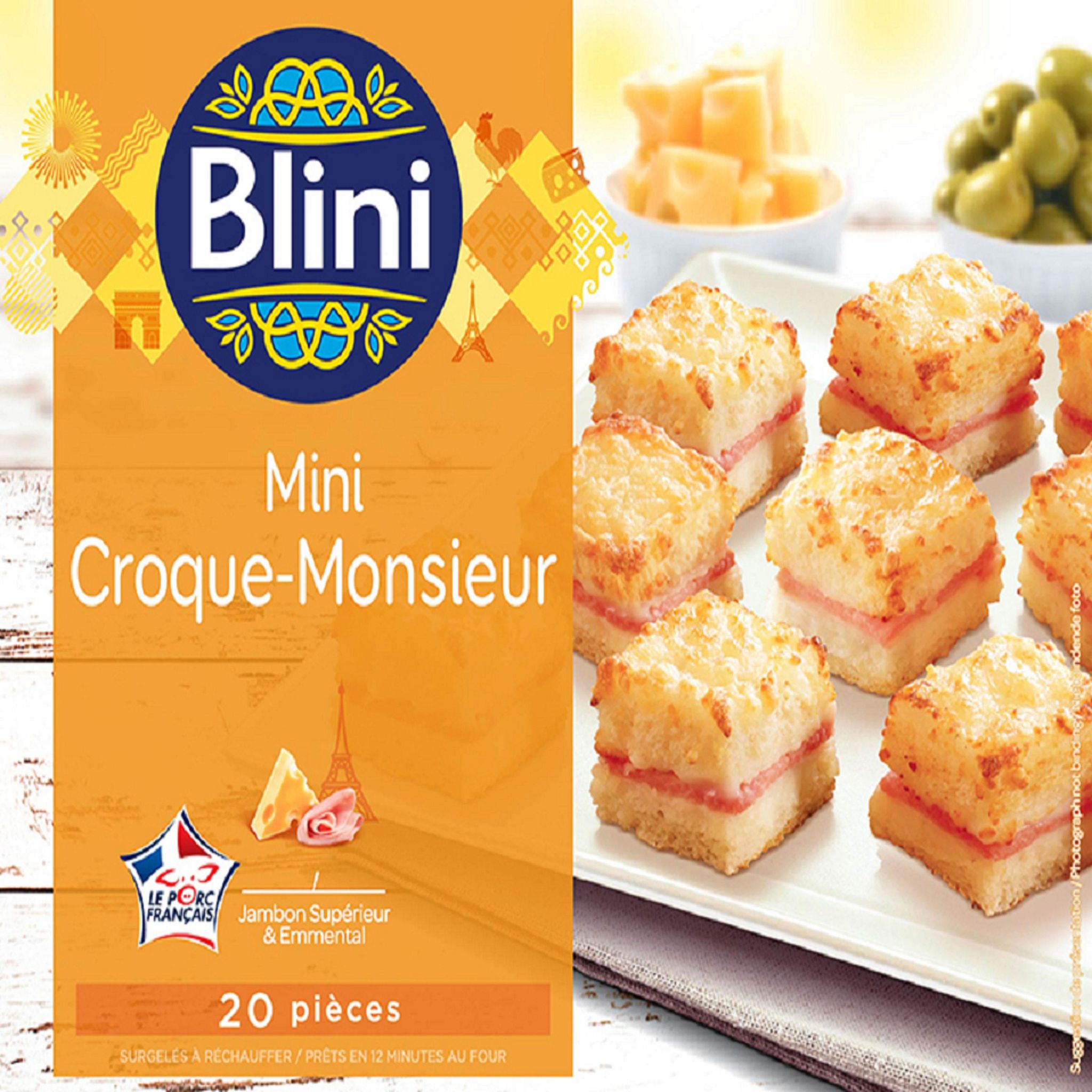 BLINI Mini croque monsieur x20 240g