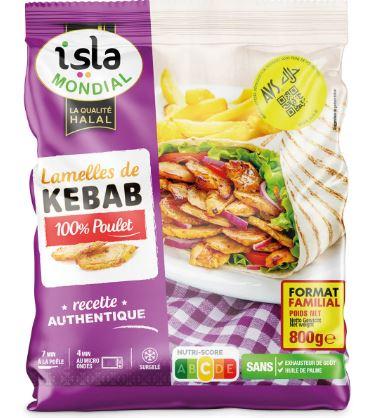 ISLA MONDIAL Lamelles de kebab halal 800g