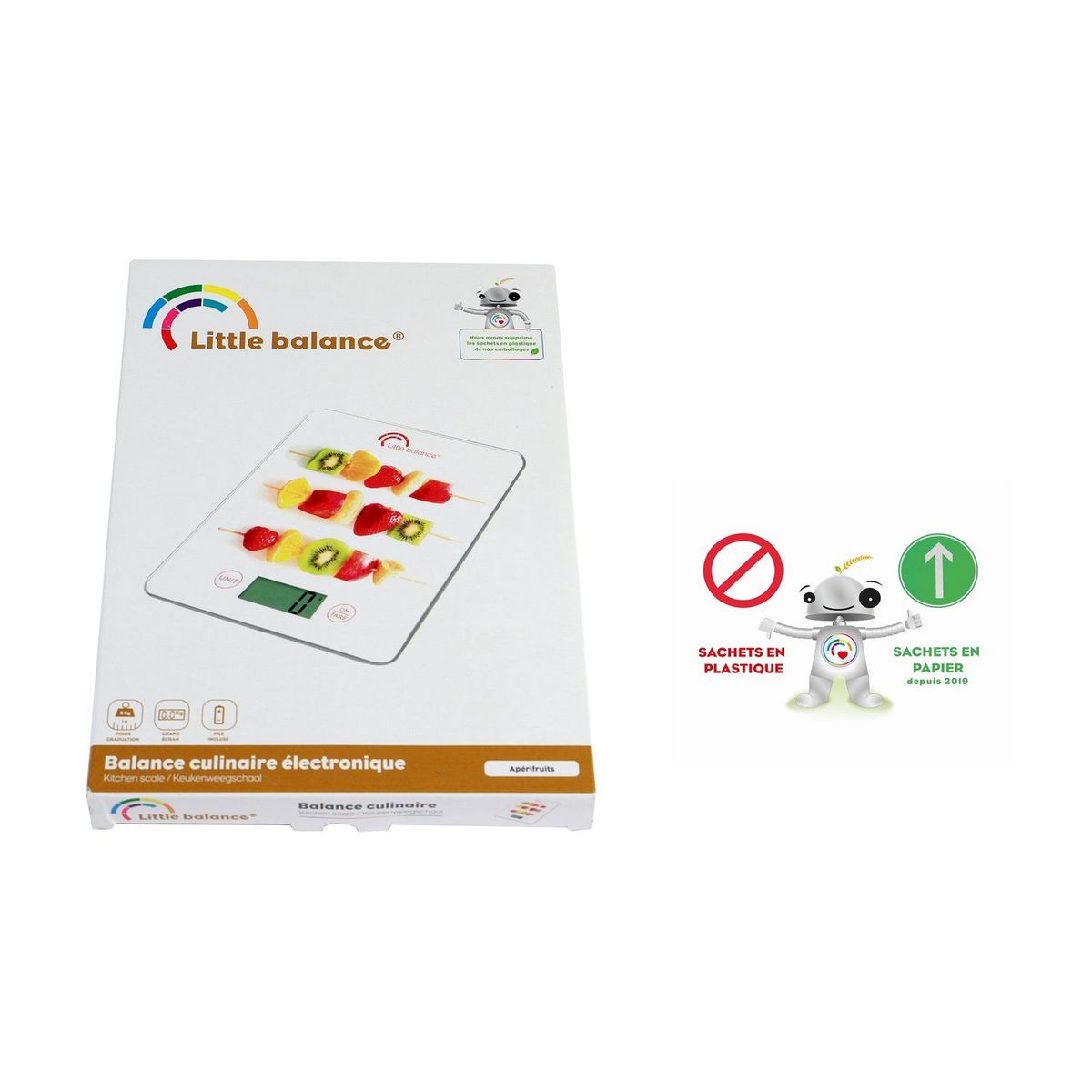 LITTLE BALANCE Balance de cuisine 8342 - Blanc