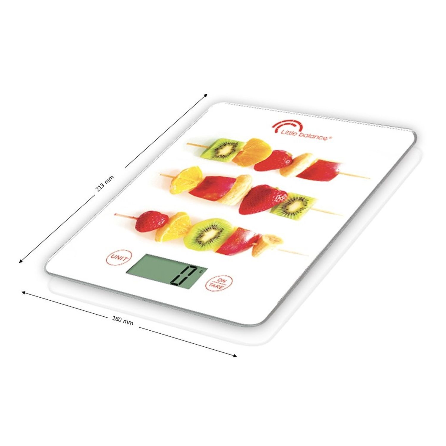 Voir la diapositive 5 : LITTLE BALANCE Balance de cuisine 8342 - Blanc