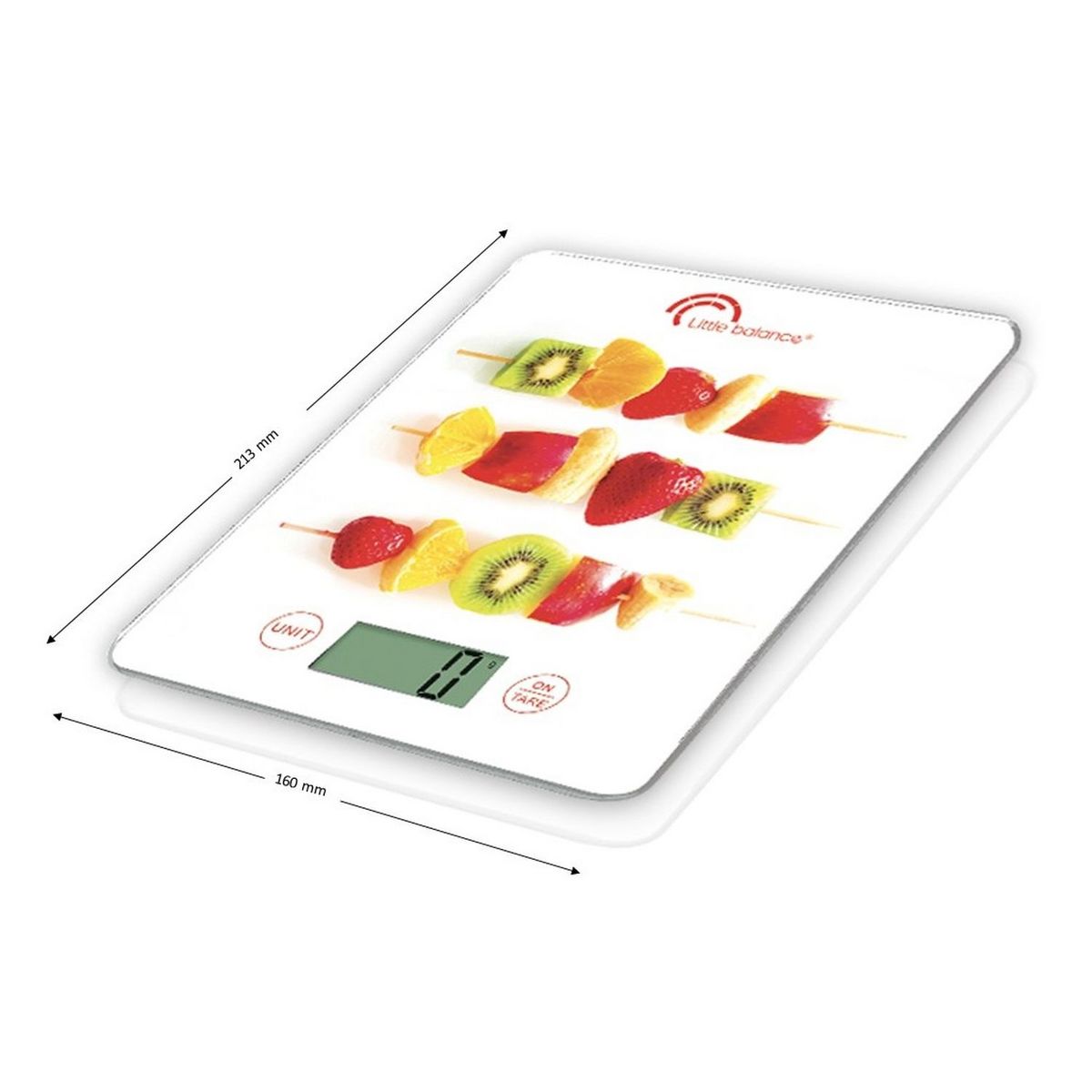 LITTLE BALANCE Balance de cuisine 8342 - Blanc