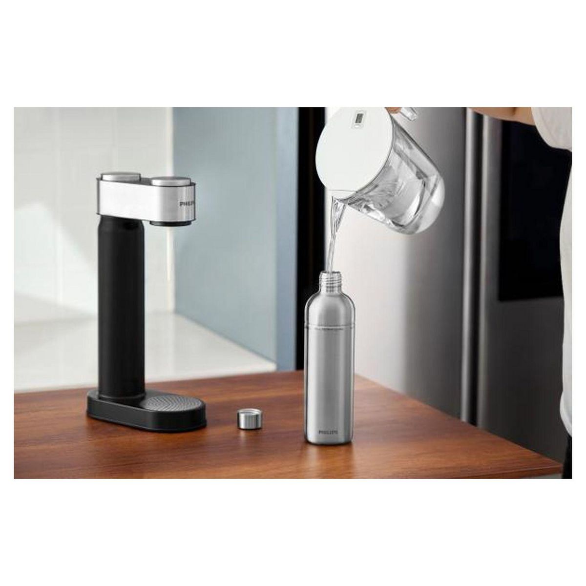 PHILIPS Bouteille acier inoxydable 1 L ADD917STT - Gris