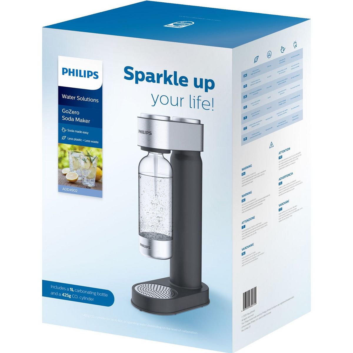 PHILIPS Machine à soda ADD4902BK - Noir