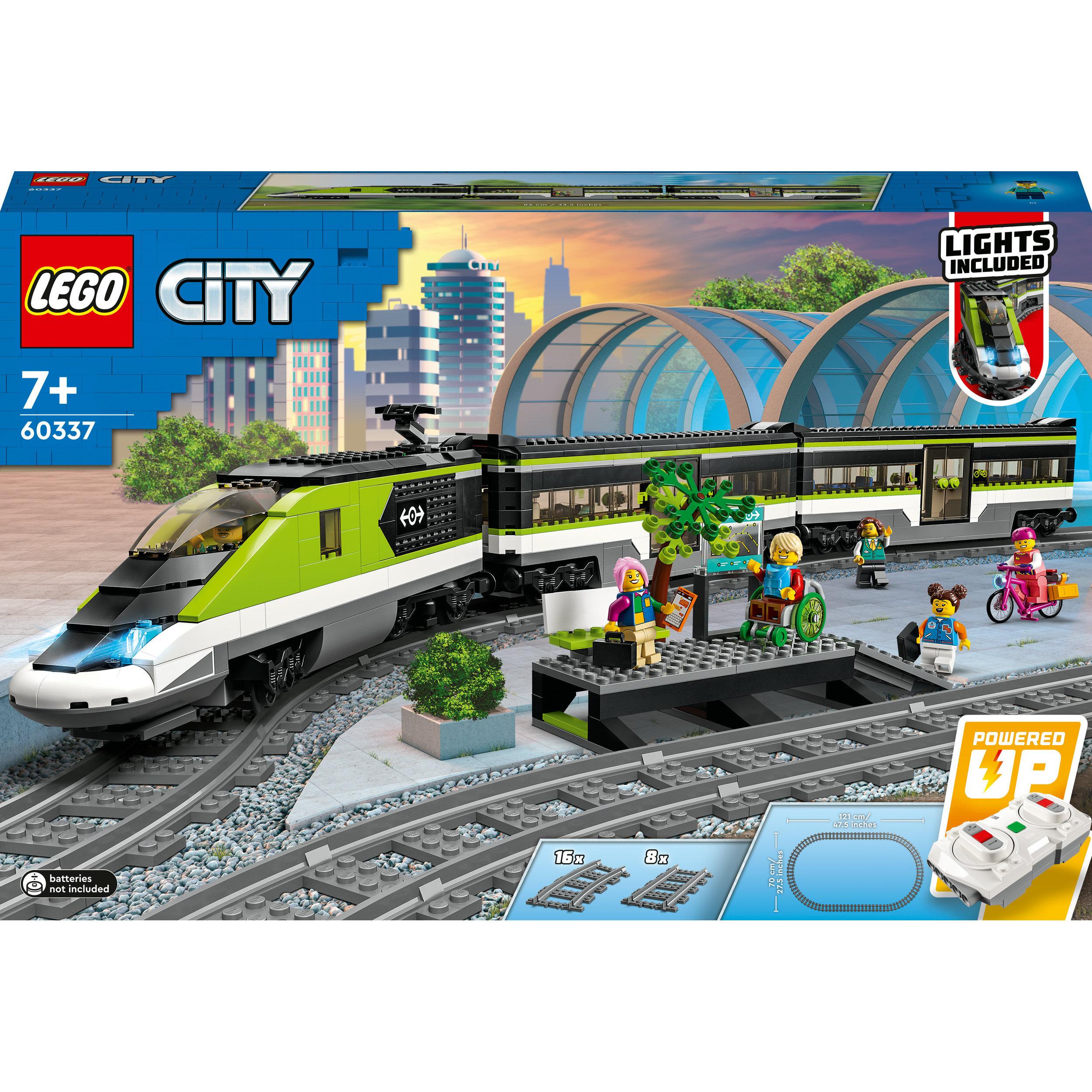 LEGO City 60337 Le Train de Voyageurs Express - Jeu Télécommandé - Garçon ou Fille 7 ans